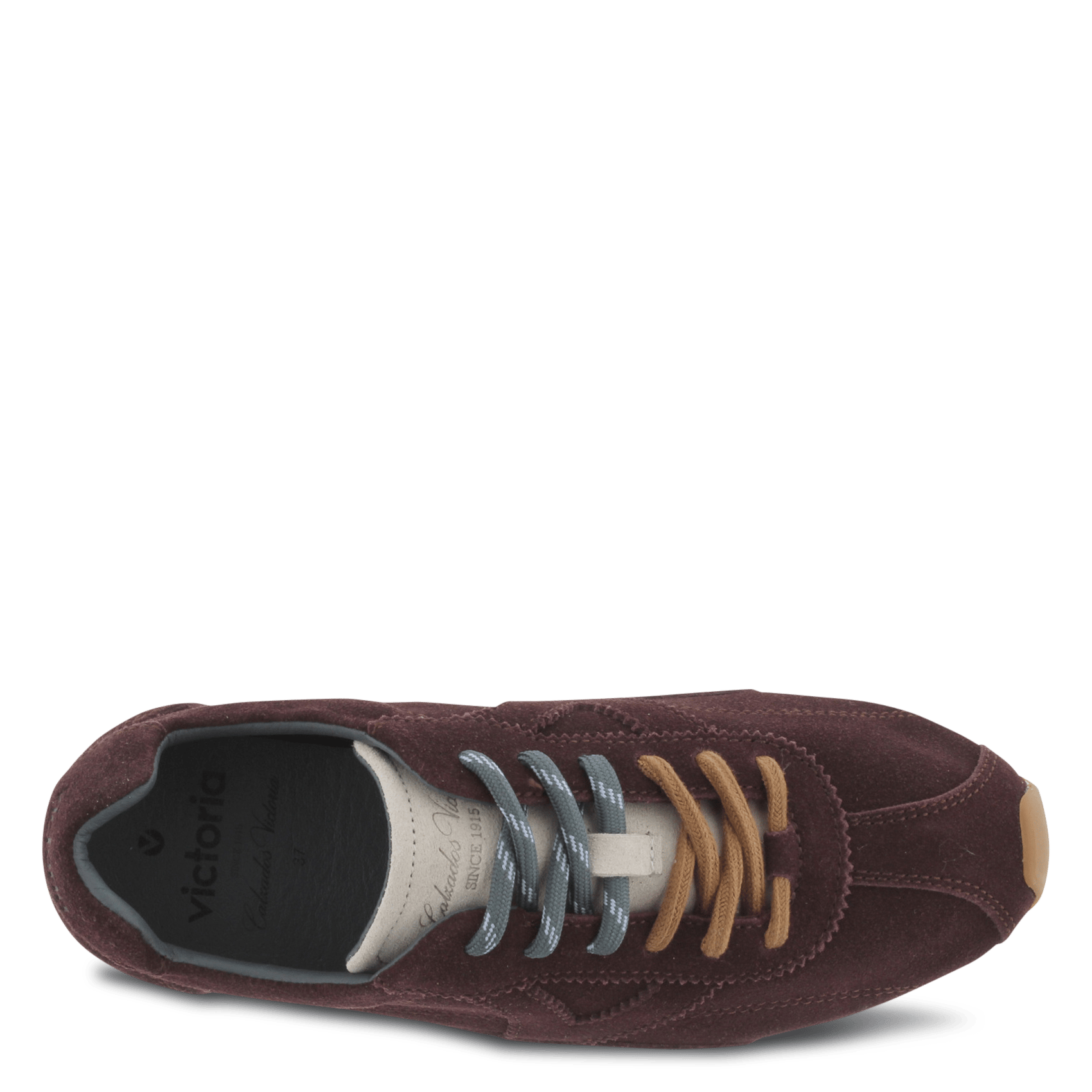 Leather low-top sneakers VICTORIA Brown