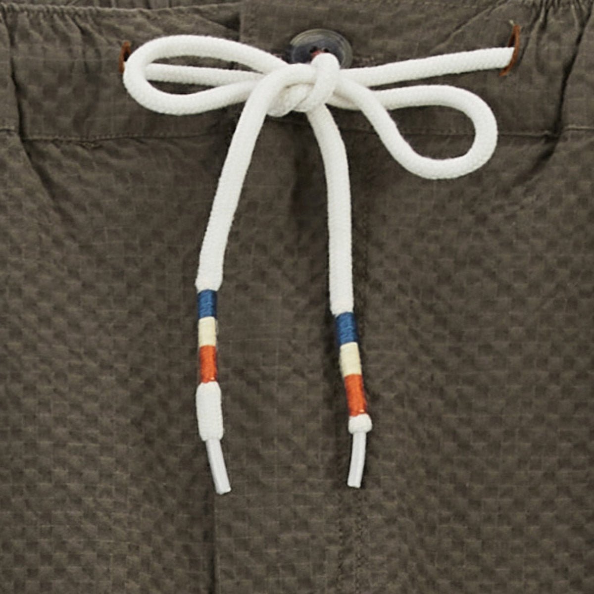 Cotton seersucker pants with elastic waist SERGE BLANCO Brown