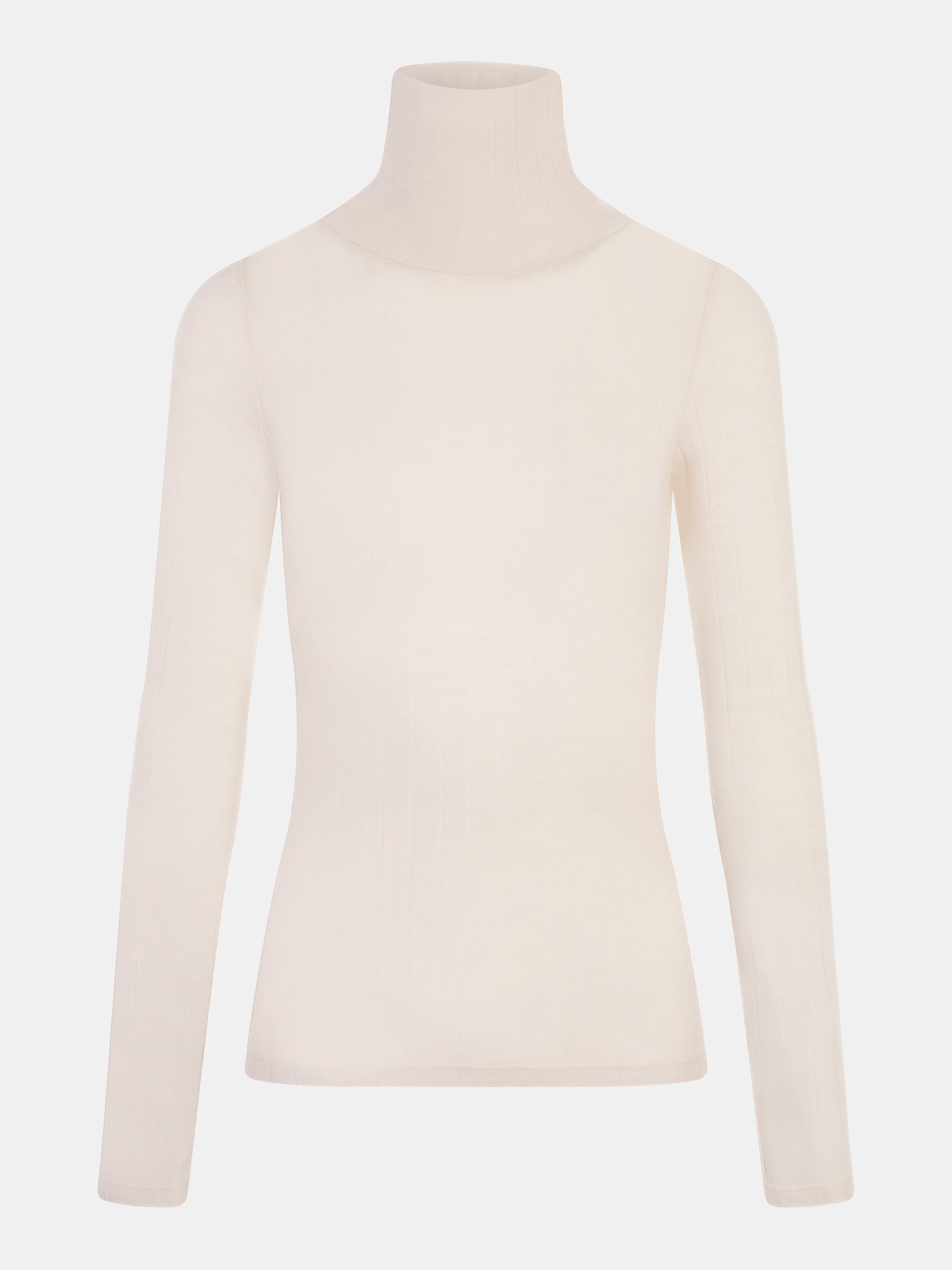 Long-sleeve turtleneck T-shirt CHANTELLE Beige
