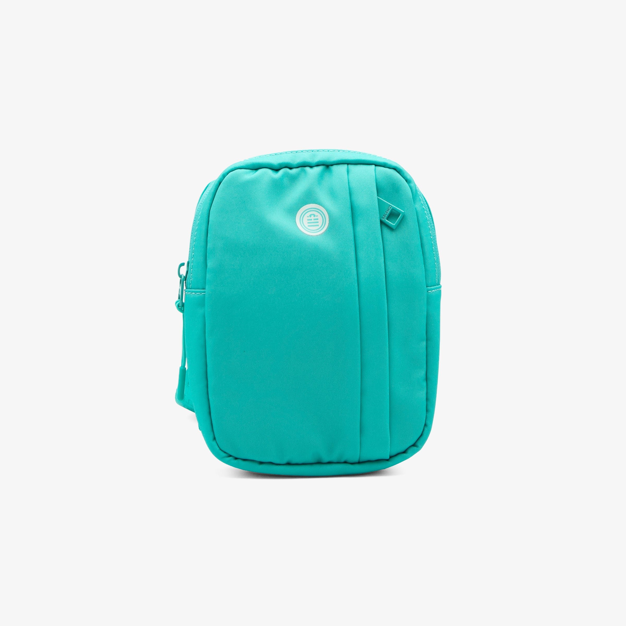 Grained leather-look crossbody bag SERGE BLANCO Green