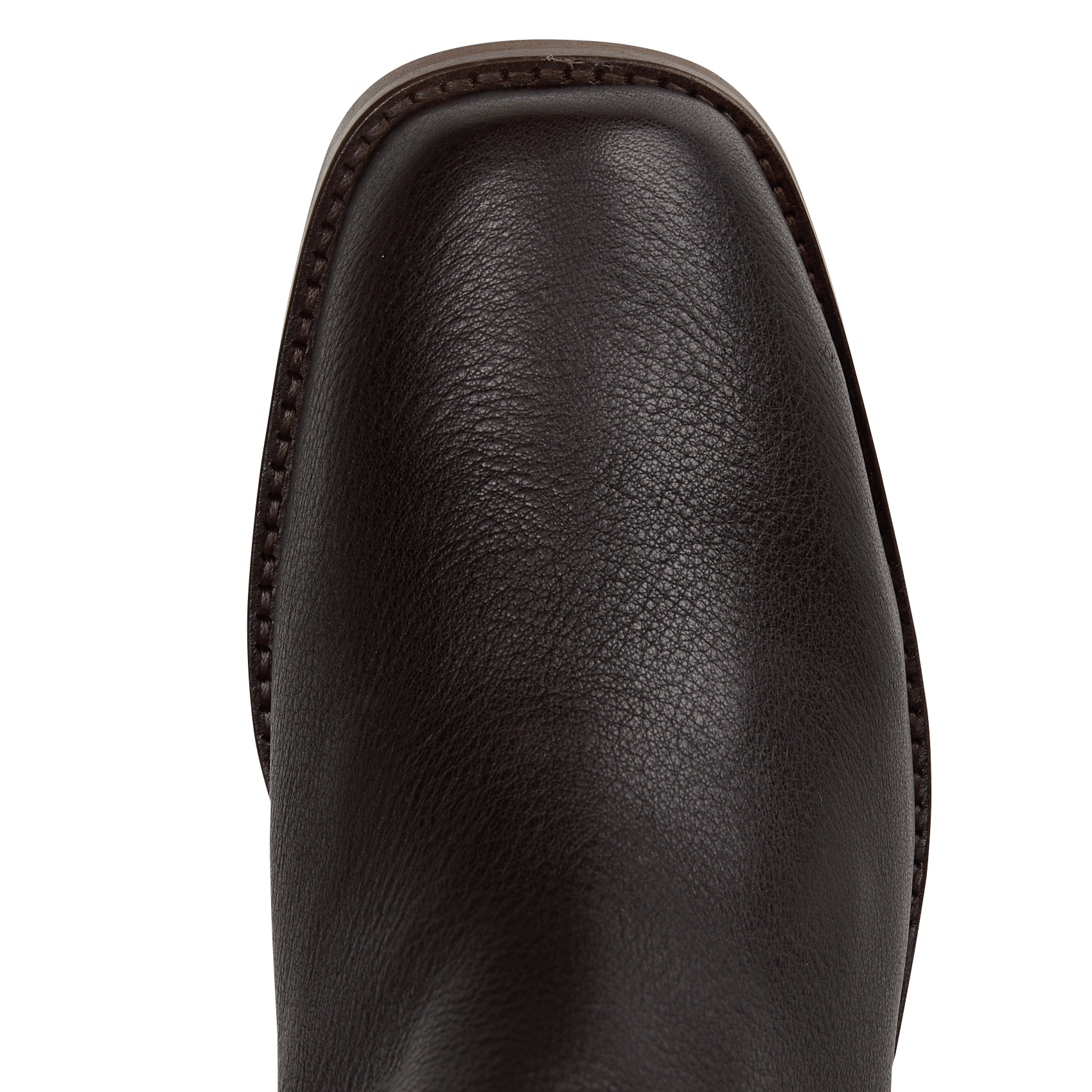 Stiefel aus genarbtem Leder ANONYMOUS COPENHAGEN Braun