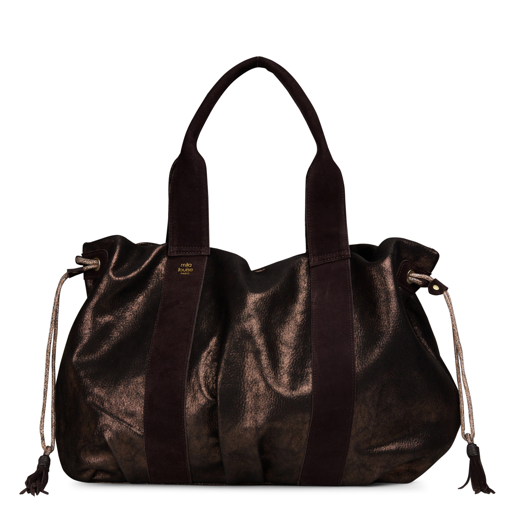 Schultertasche aus Leder MILA LOUISE