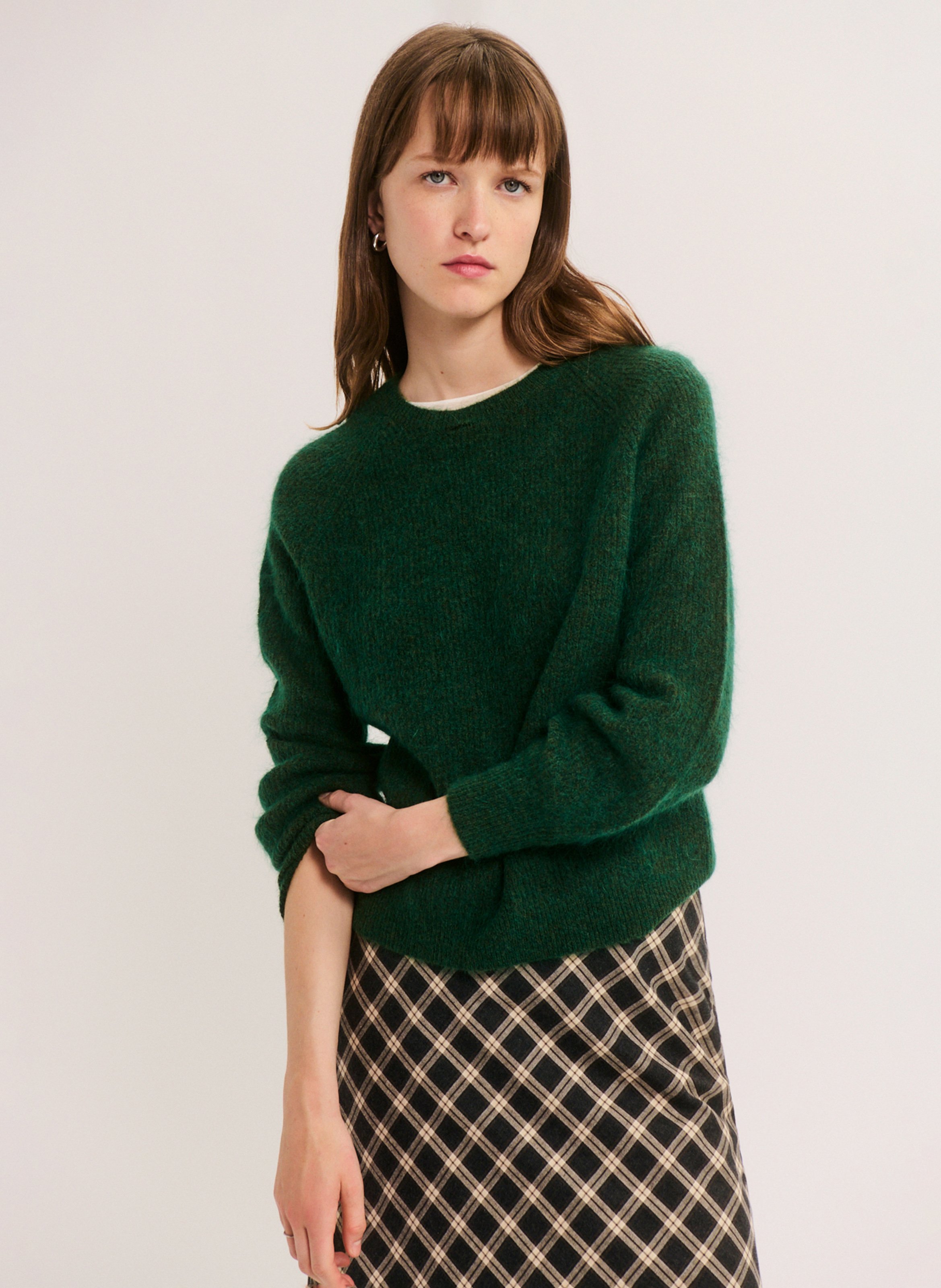 Oversized trui | wolblend PABLO Groen