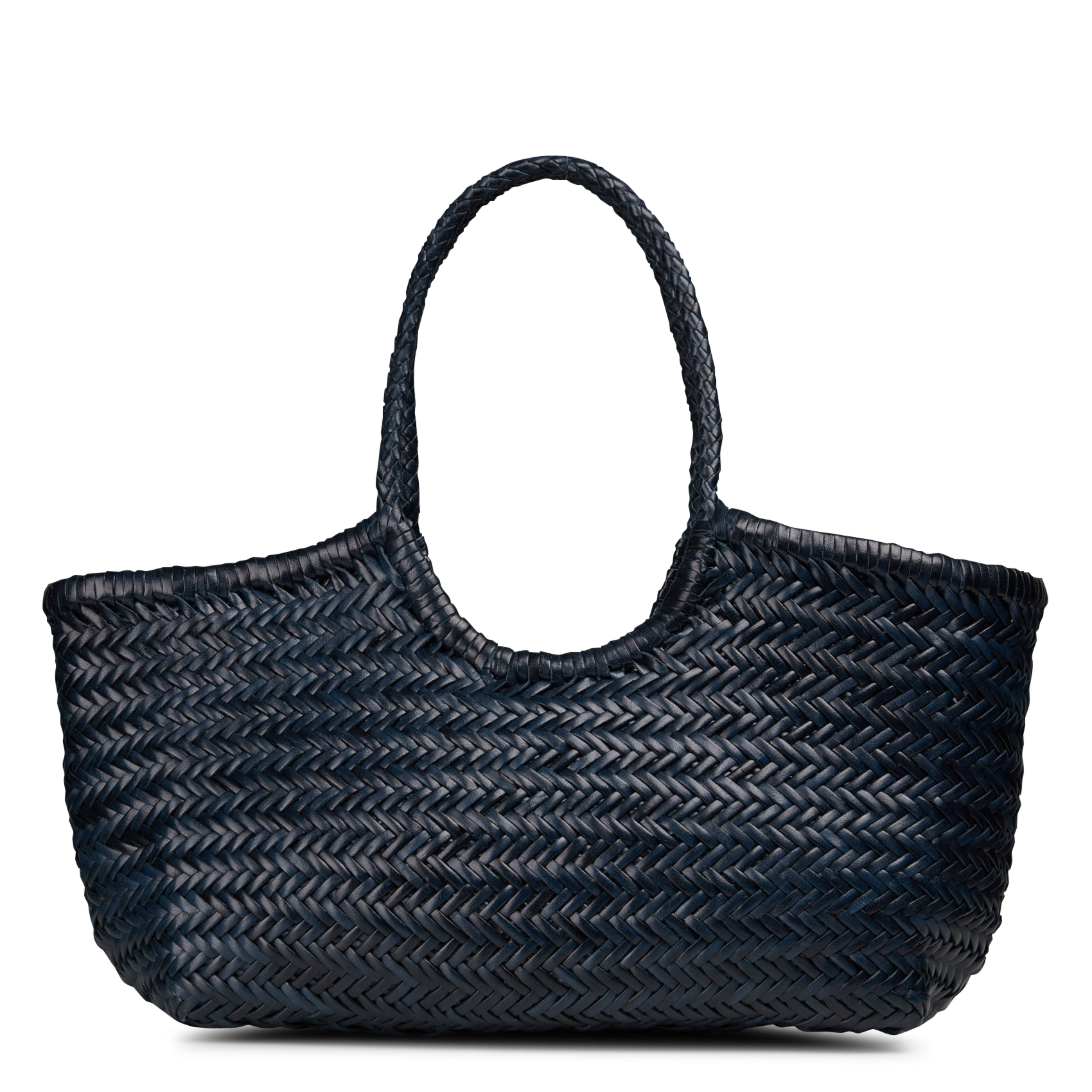 Woven leather basket DRAGON DIFFUSION