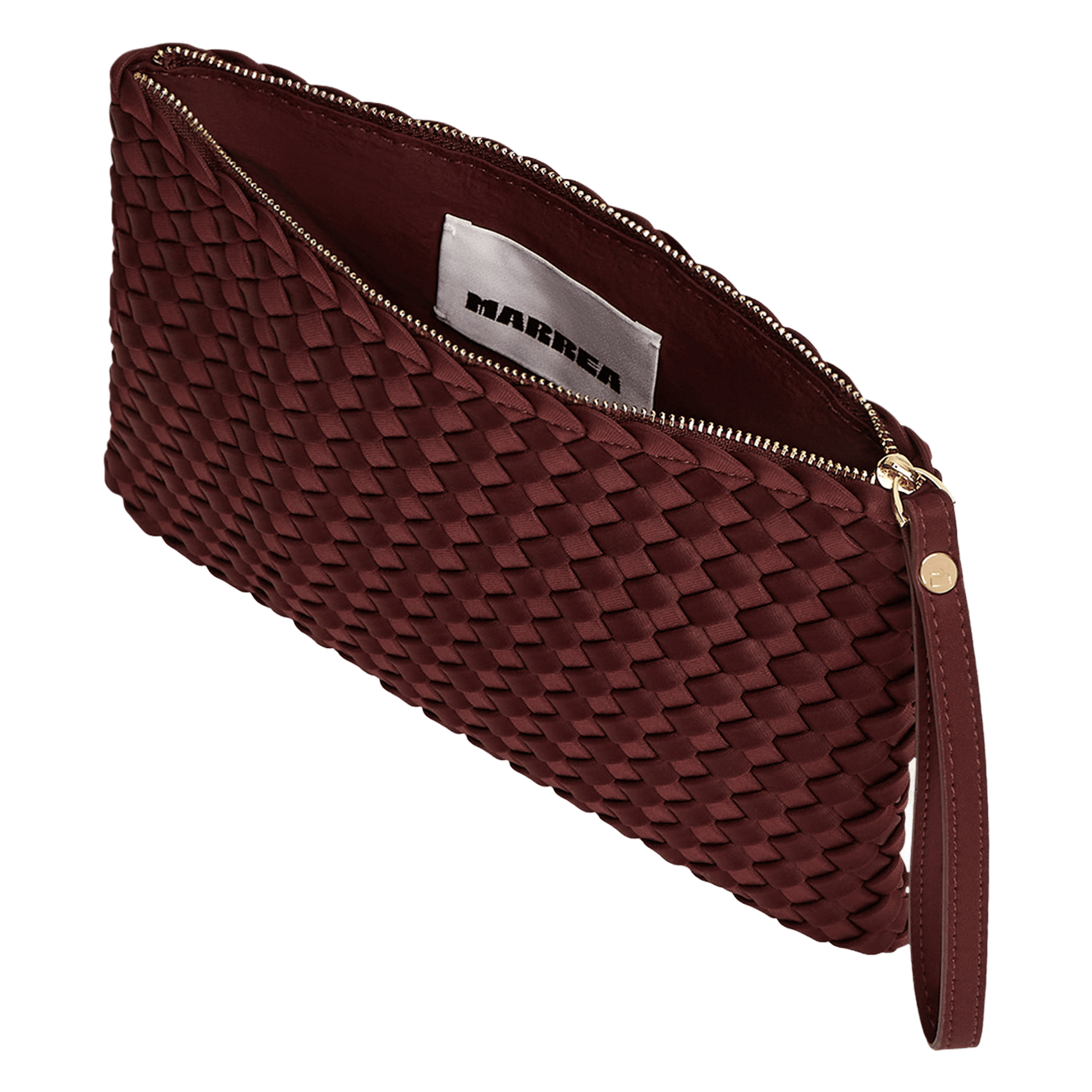 Trousse zippée tressée | Rouge MARREA Femme