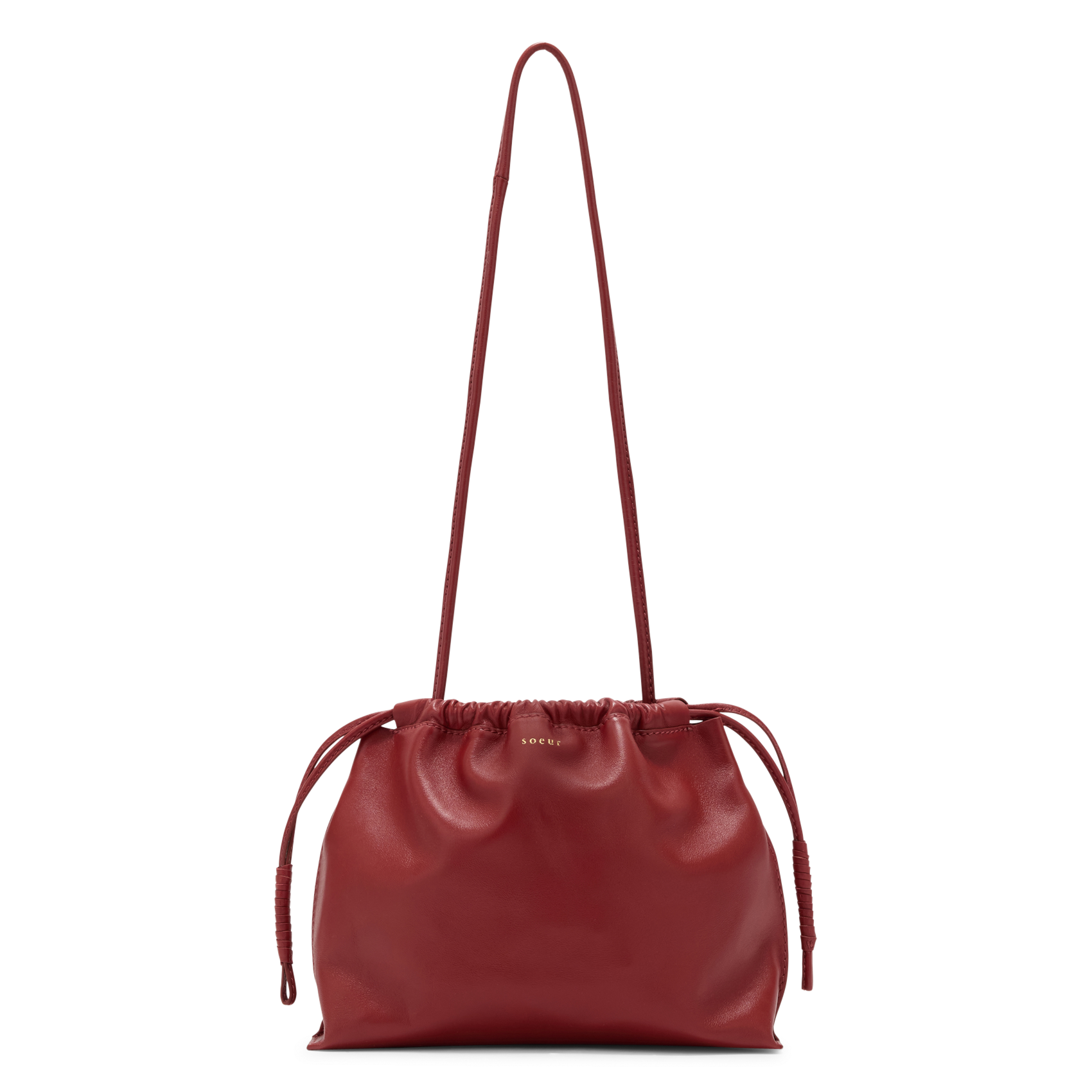 Umhängetasche aus Leder SOEUR Rot