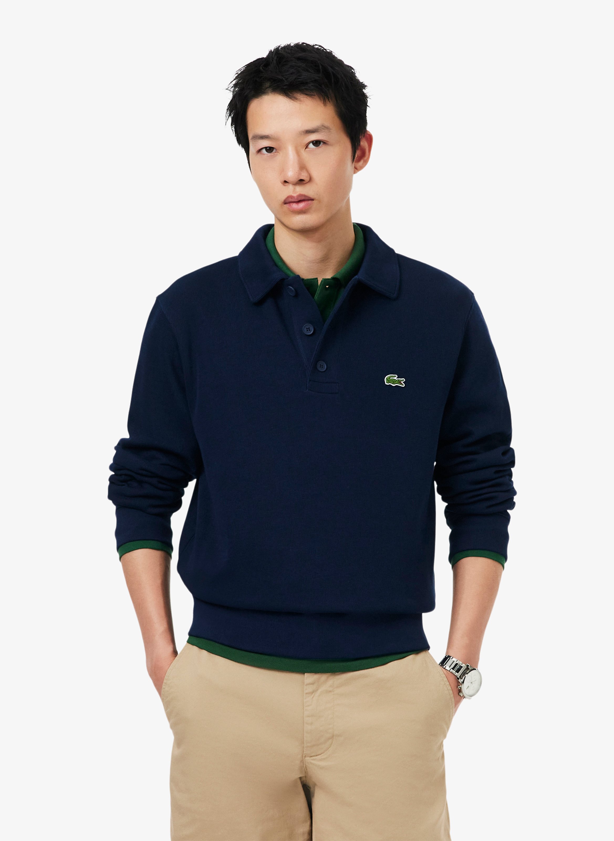 Polo-Sweatshirt aus Baumwollmischung LACOSTE