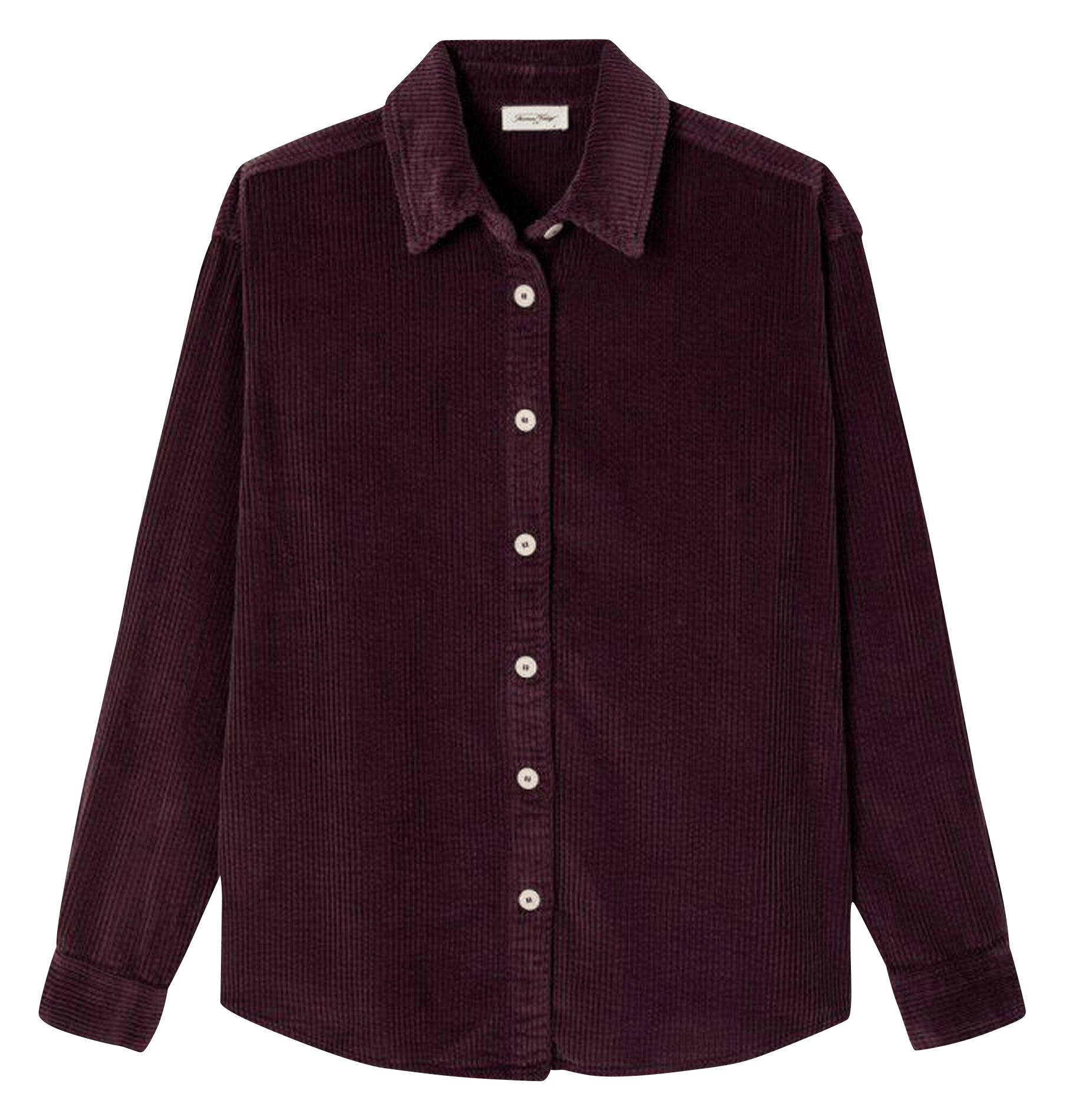 Corduroy overshirt with classic collar AMERICAN VINTAGE Purple