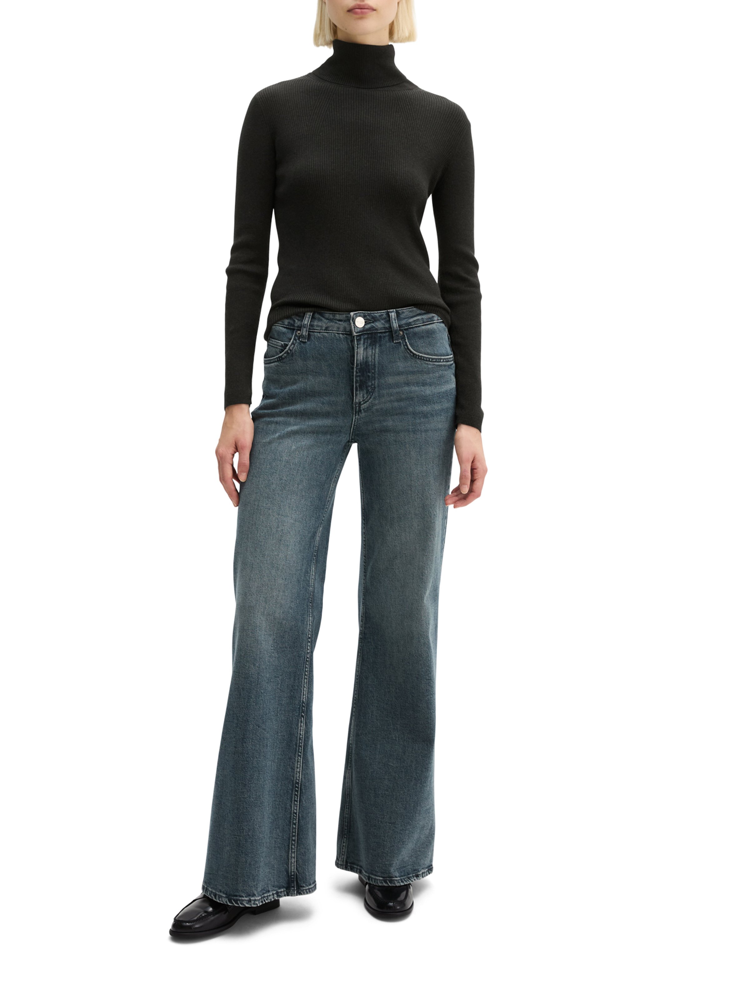 Fjona Flared Jeans in a Cotton Blend MARC O'POLO Grey