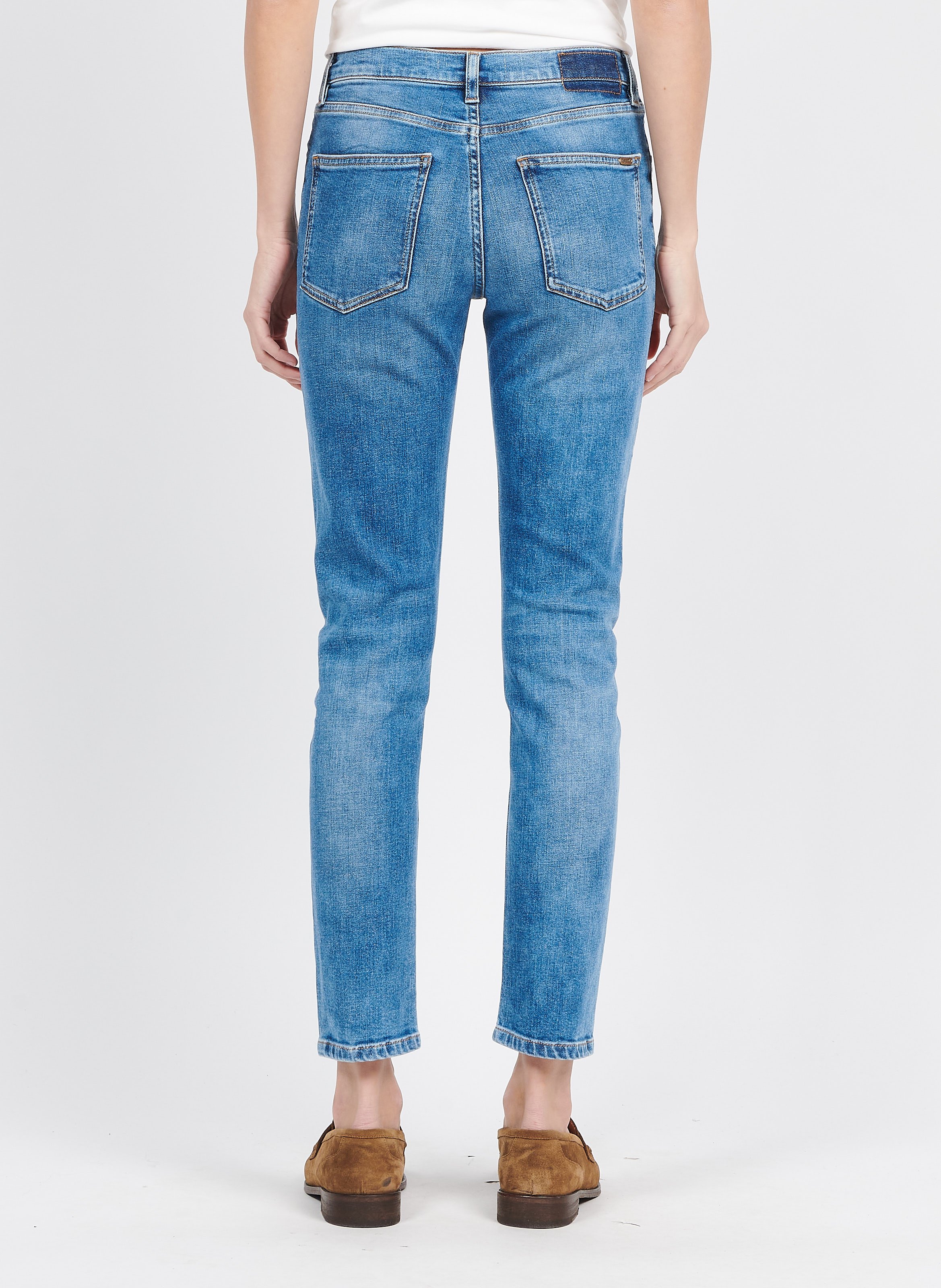 High Waist Slim Fit Jeans ACQUAVERDE Blau