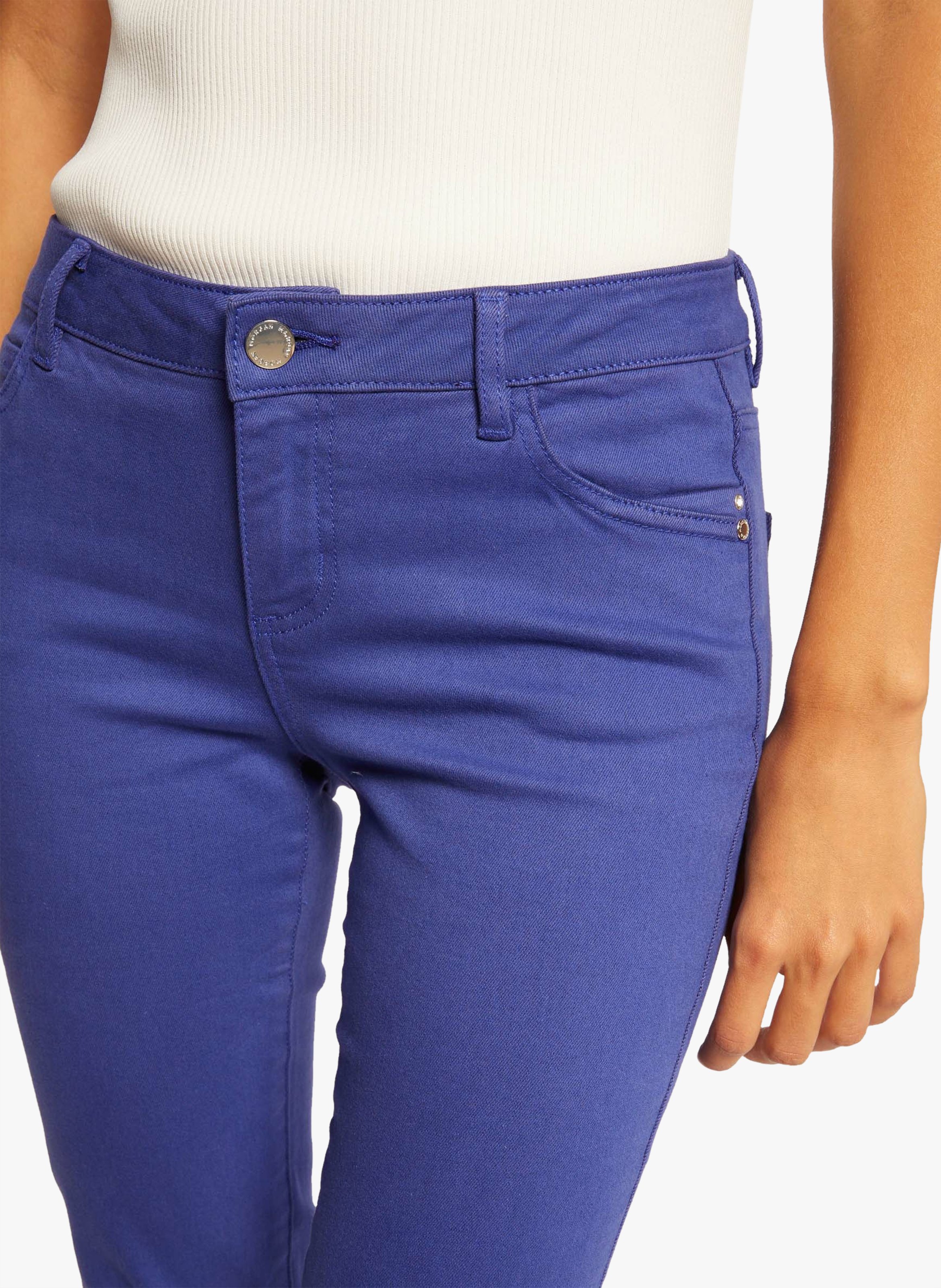 Pantalon skinny taille basse Violet