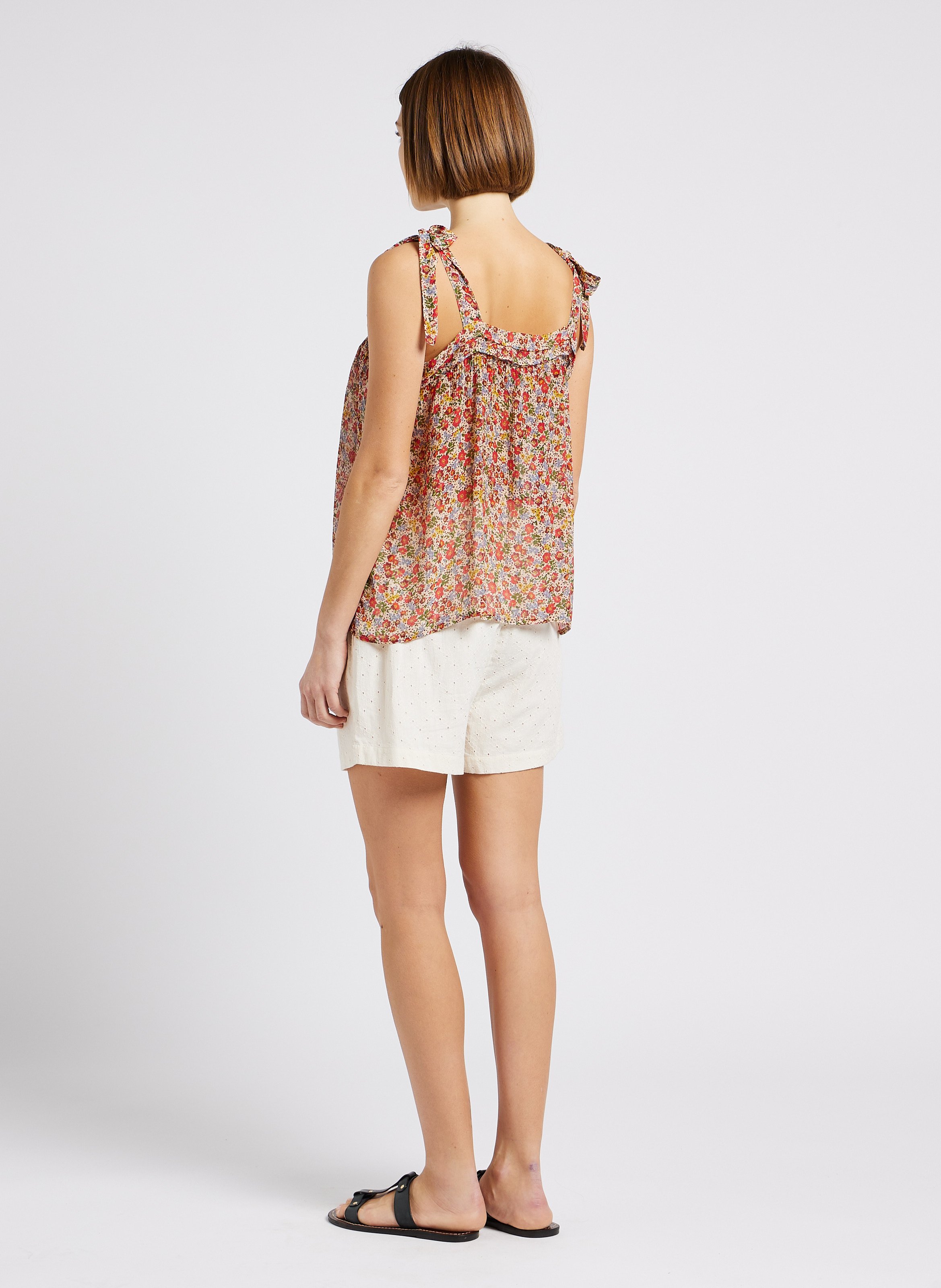 Short droit en coton EMILE ET IDA Blanc