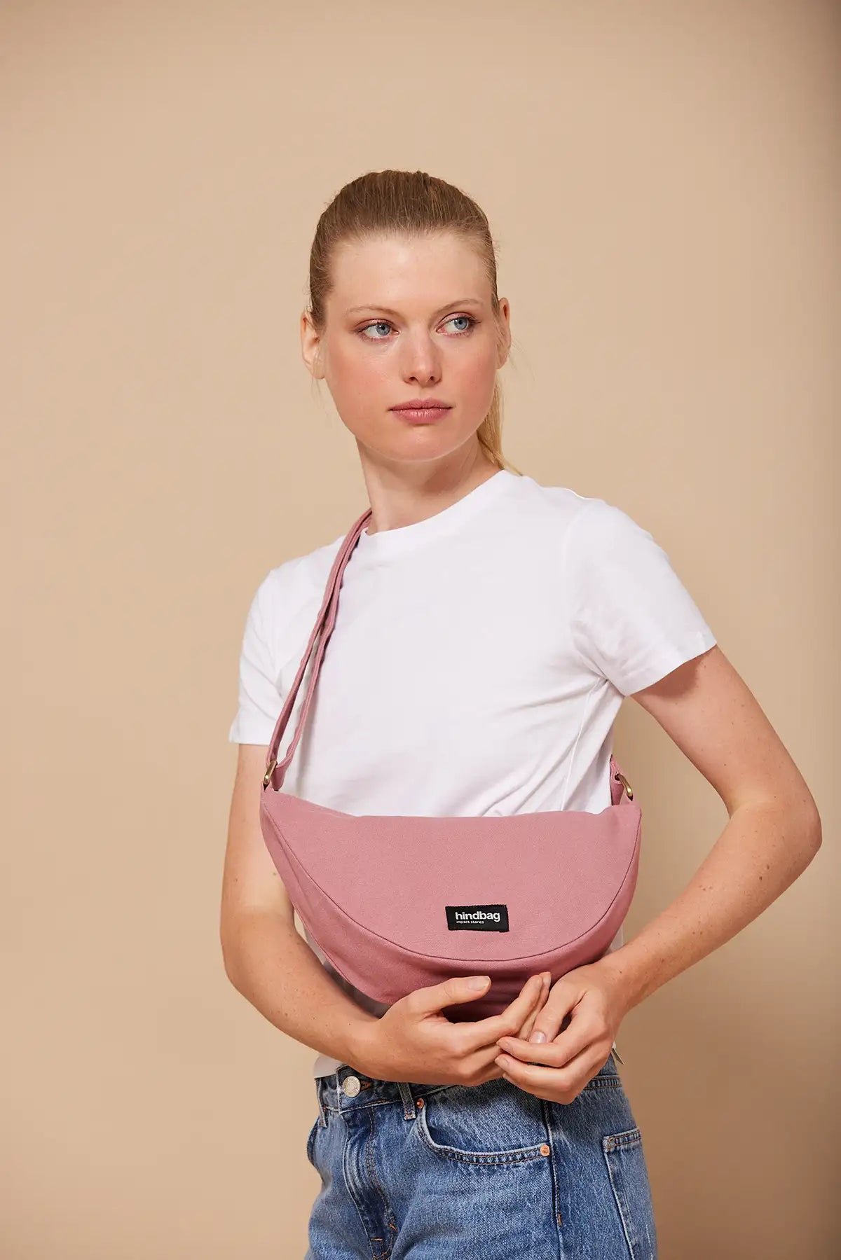 Cotton waist bag Pink