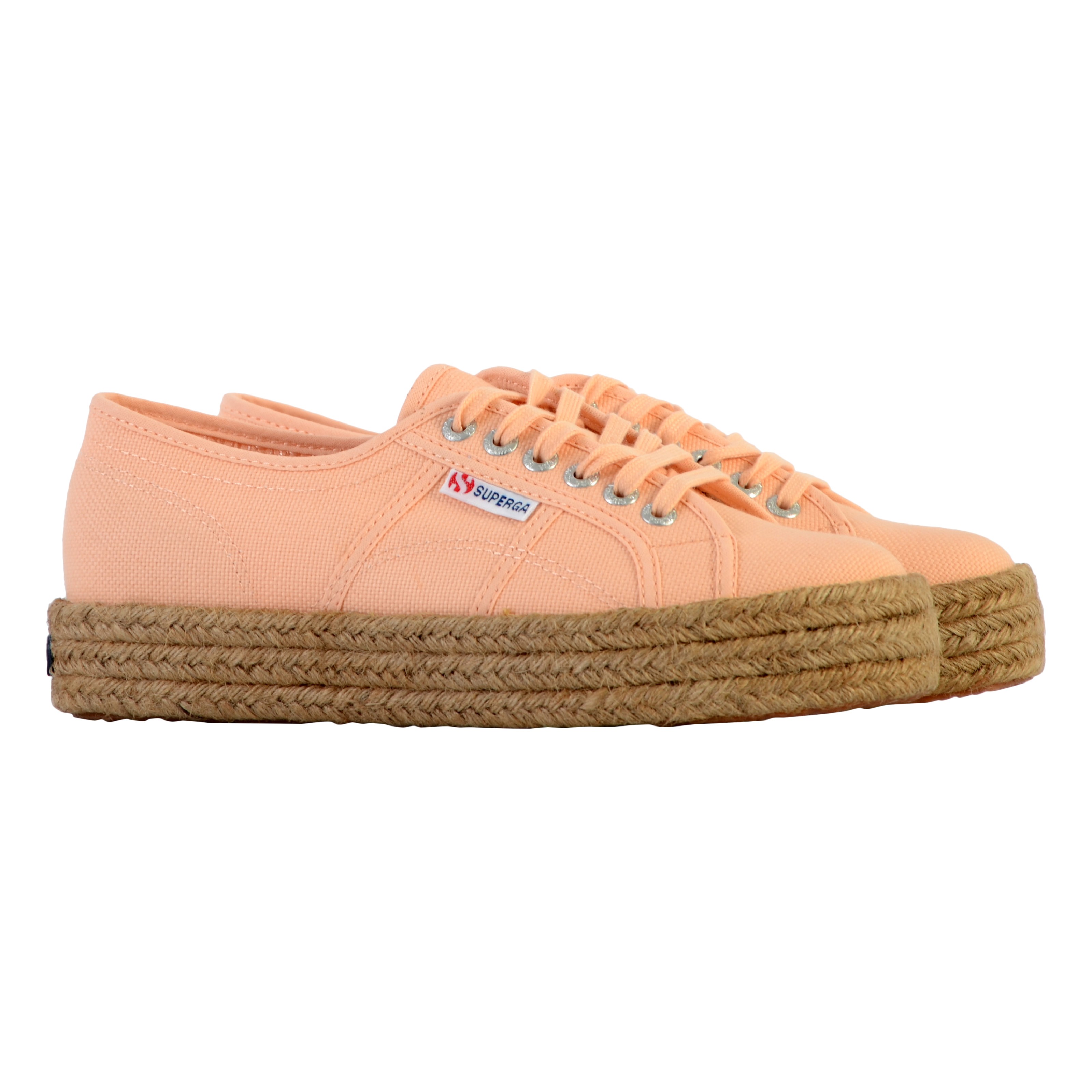 Superga Rope Low-Top Lace-Up Sneakers SUPERGA Pink
