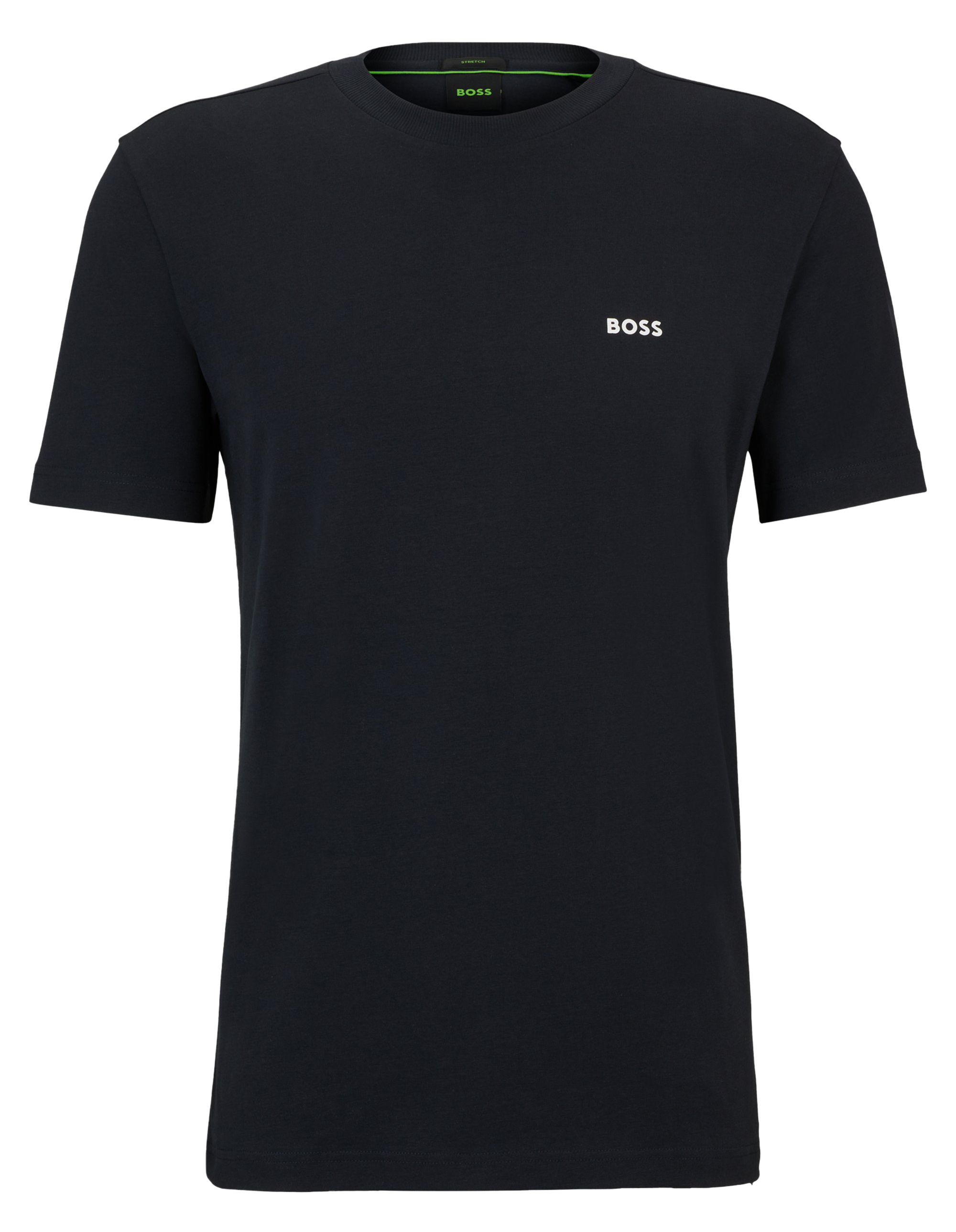 Basic cotton-mix T-shirt  Bleu fonce
