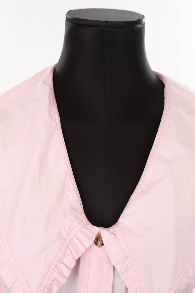 Cotton shirt GANNI - Seconde Main Pink