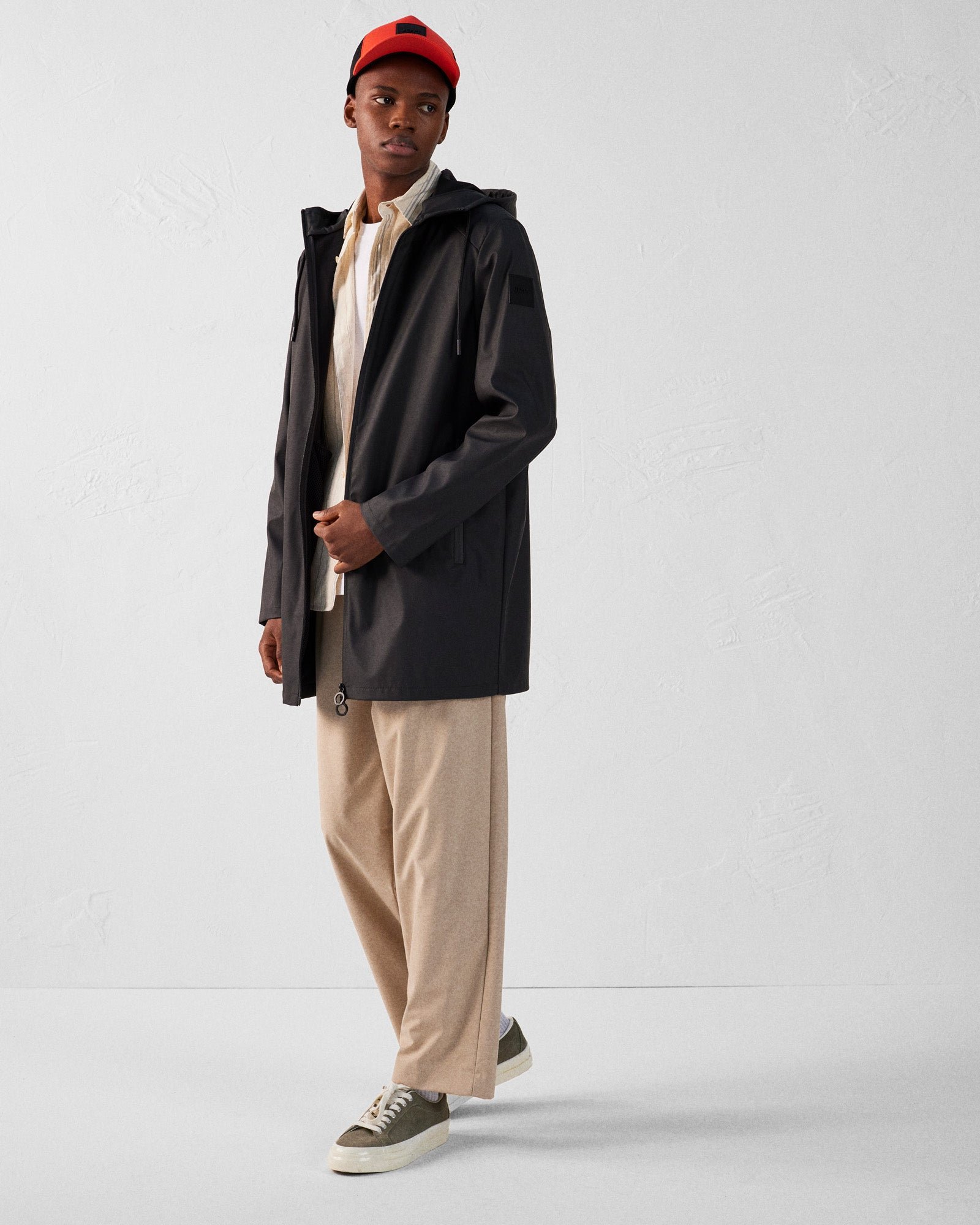 Lightweight mid-length Chester parka JOTT Black