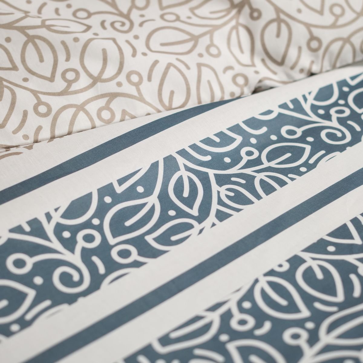 Printed cotton bed set TODAY LINGE DE MAISON Blue