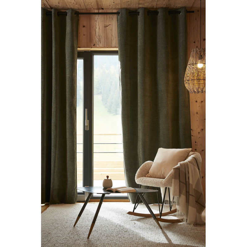 Blackout and Thermal Curtains L'EFFET PAPILLON Green