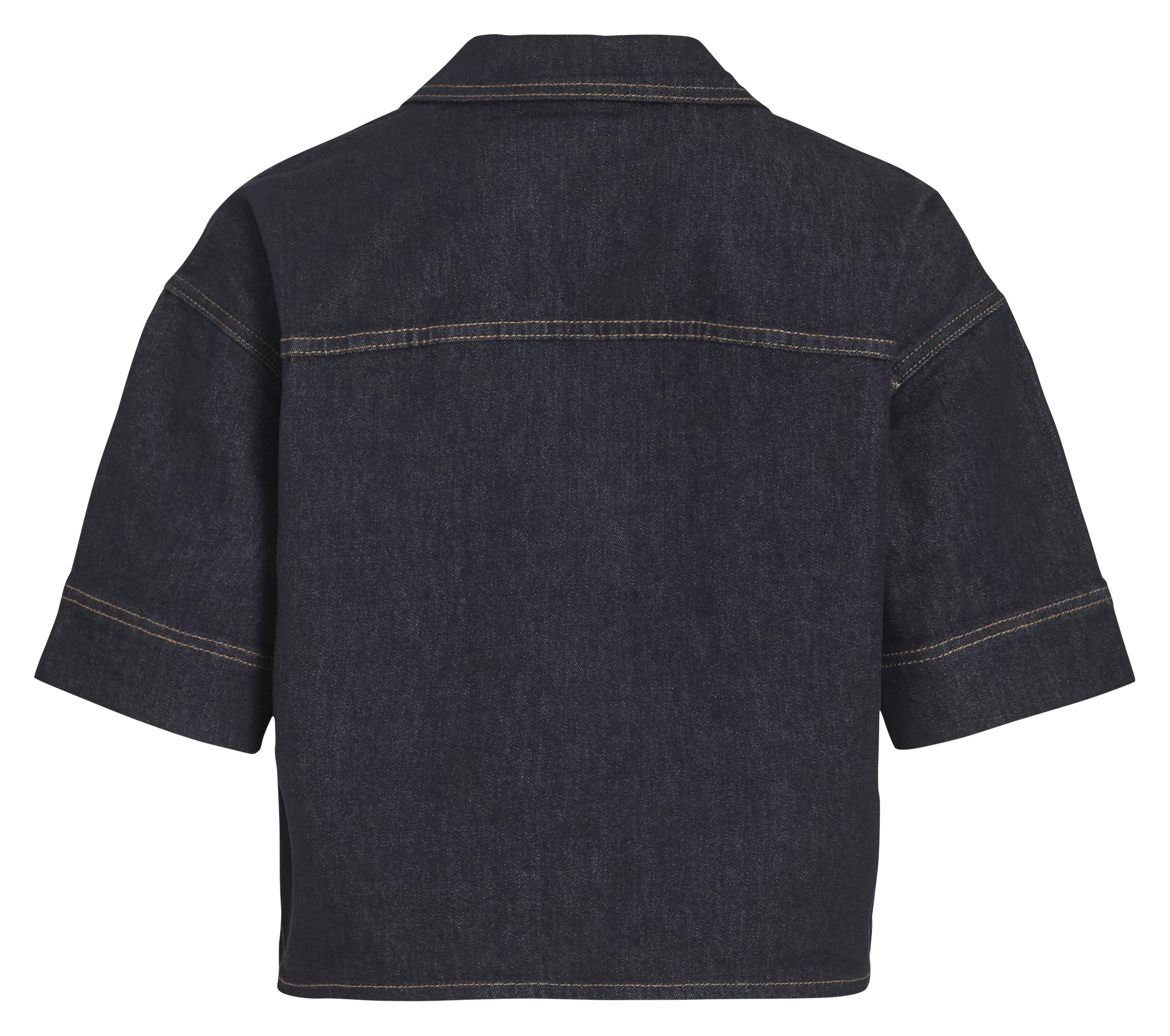 Top droit en coton mélangé VILA Bleu