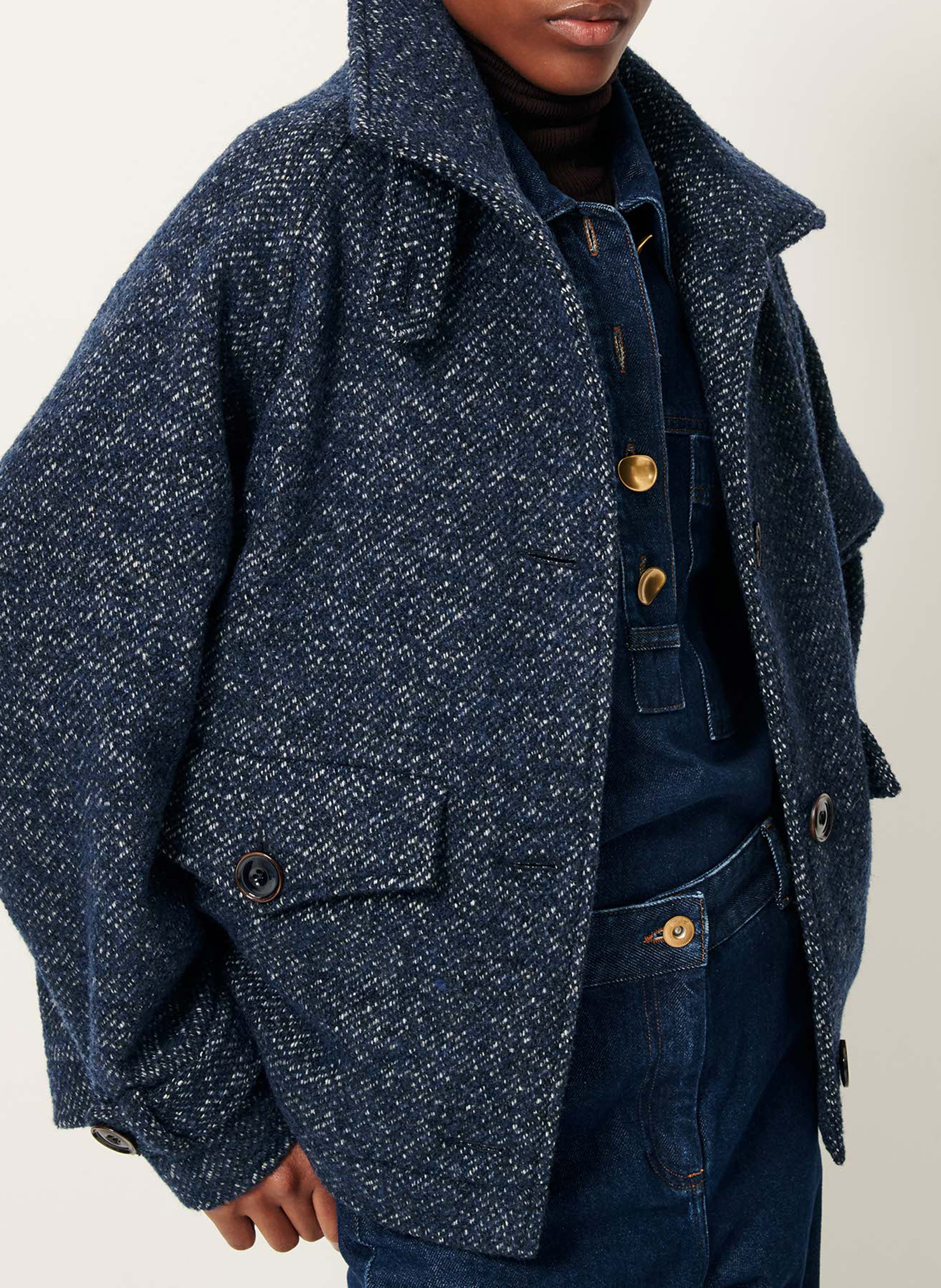 Veste oversize col montant SESSUN Bleu