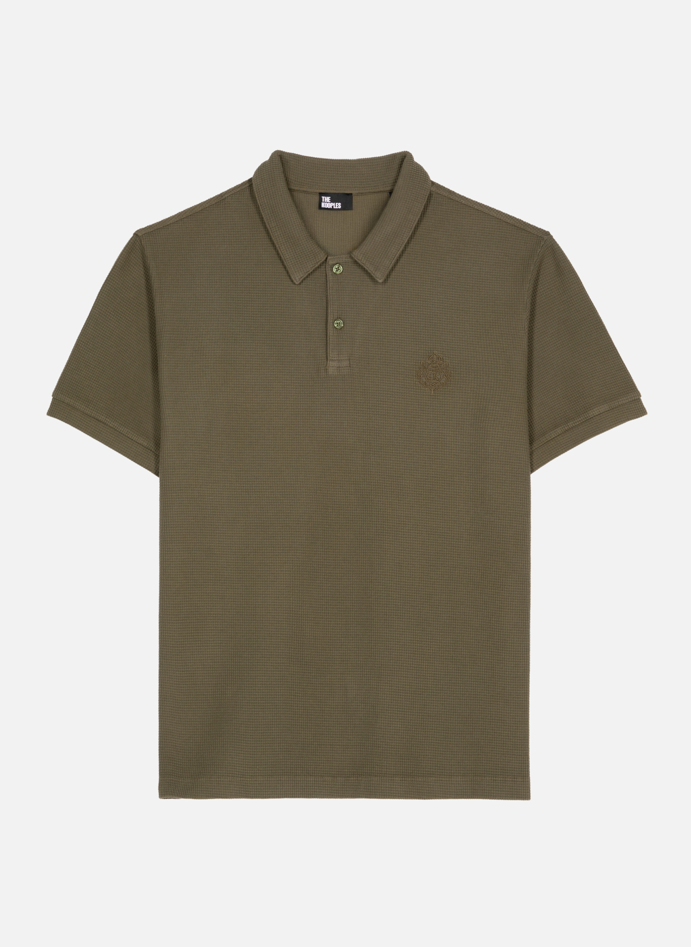 Honeycomb Polo Shirt with Crest THE KOOPLES Green