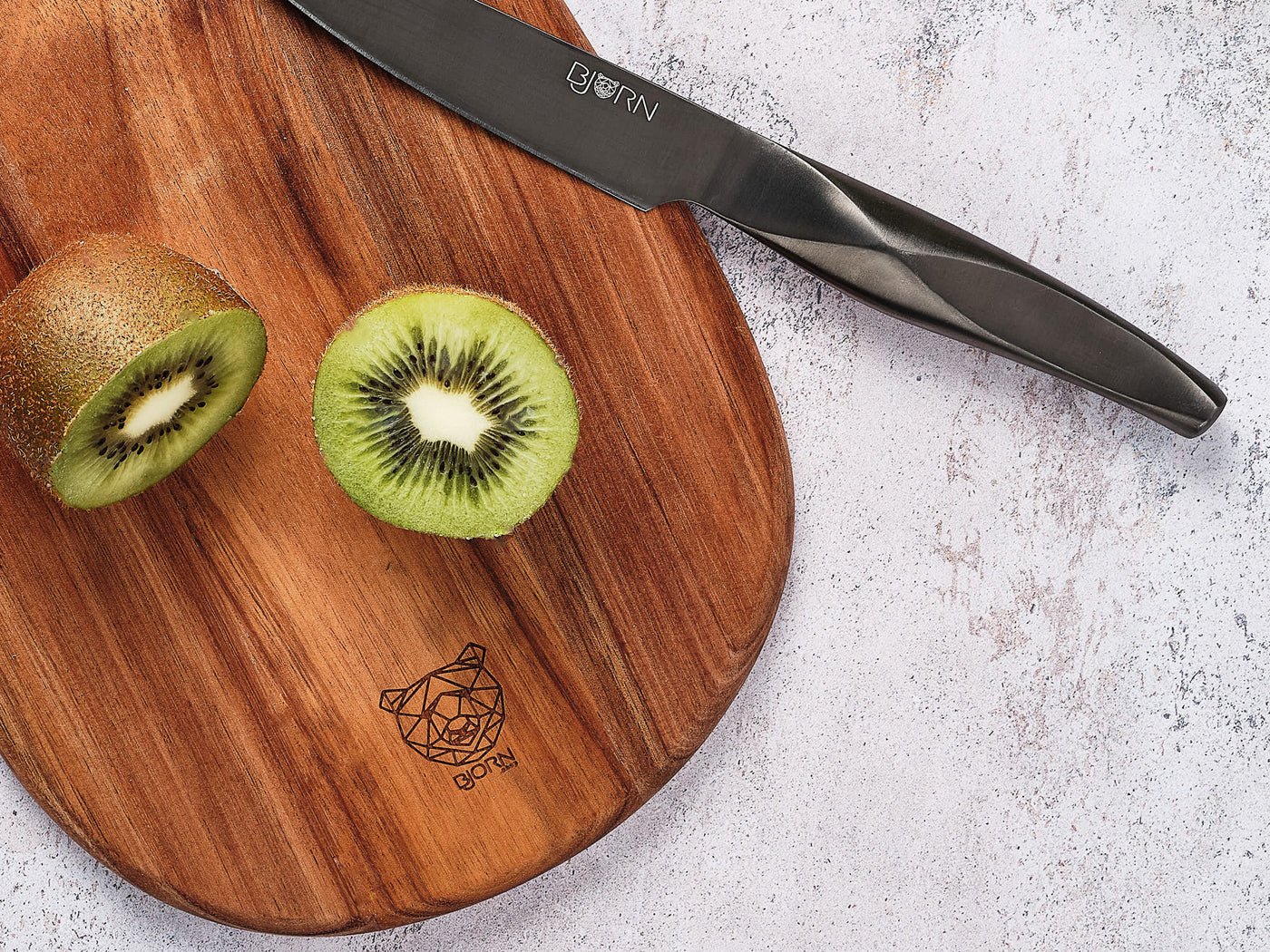 Acacia wood cutting board Freja - 48 x 19cm BJORN Brown