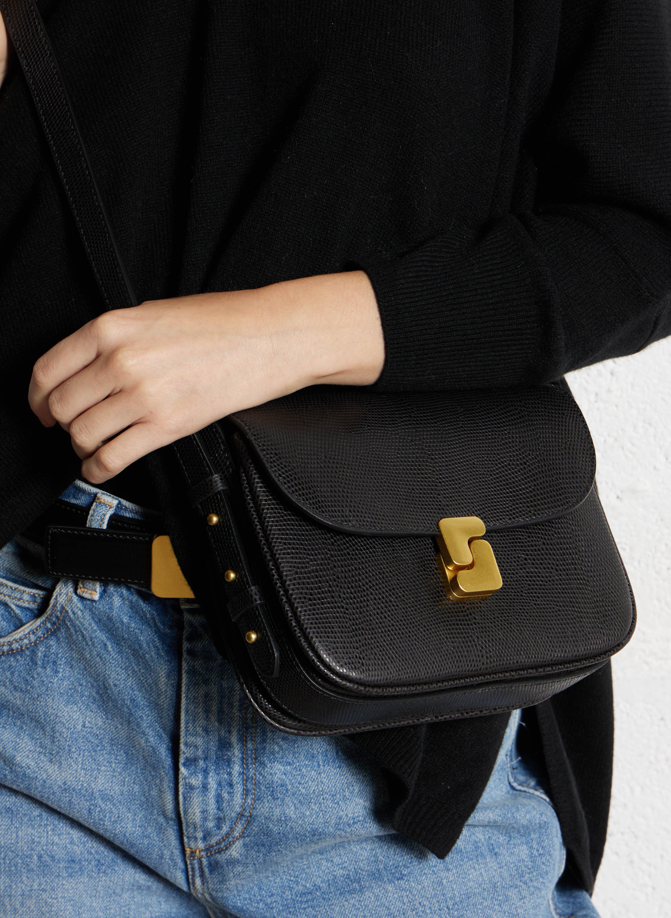 Brieftasche aus Leder SOEUR Schwarz