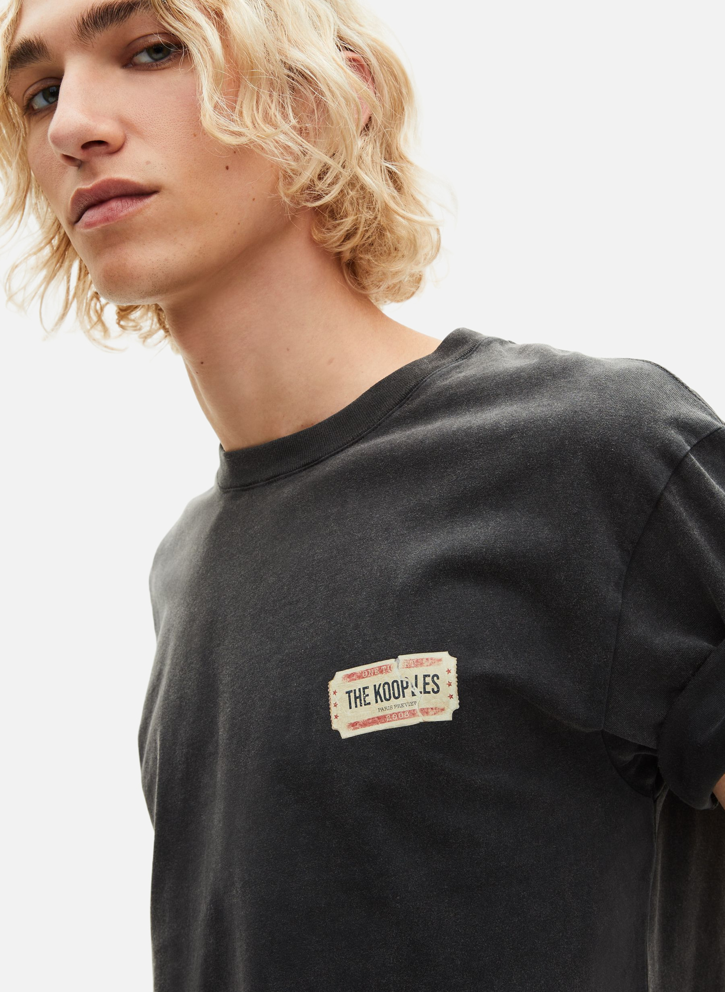 T-shirt avec sérigraphie THE KOOPLES Noir