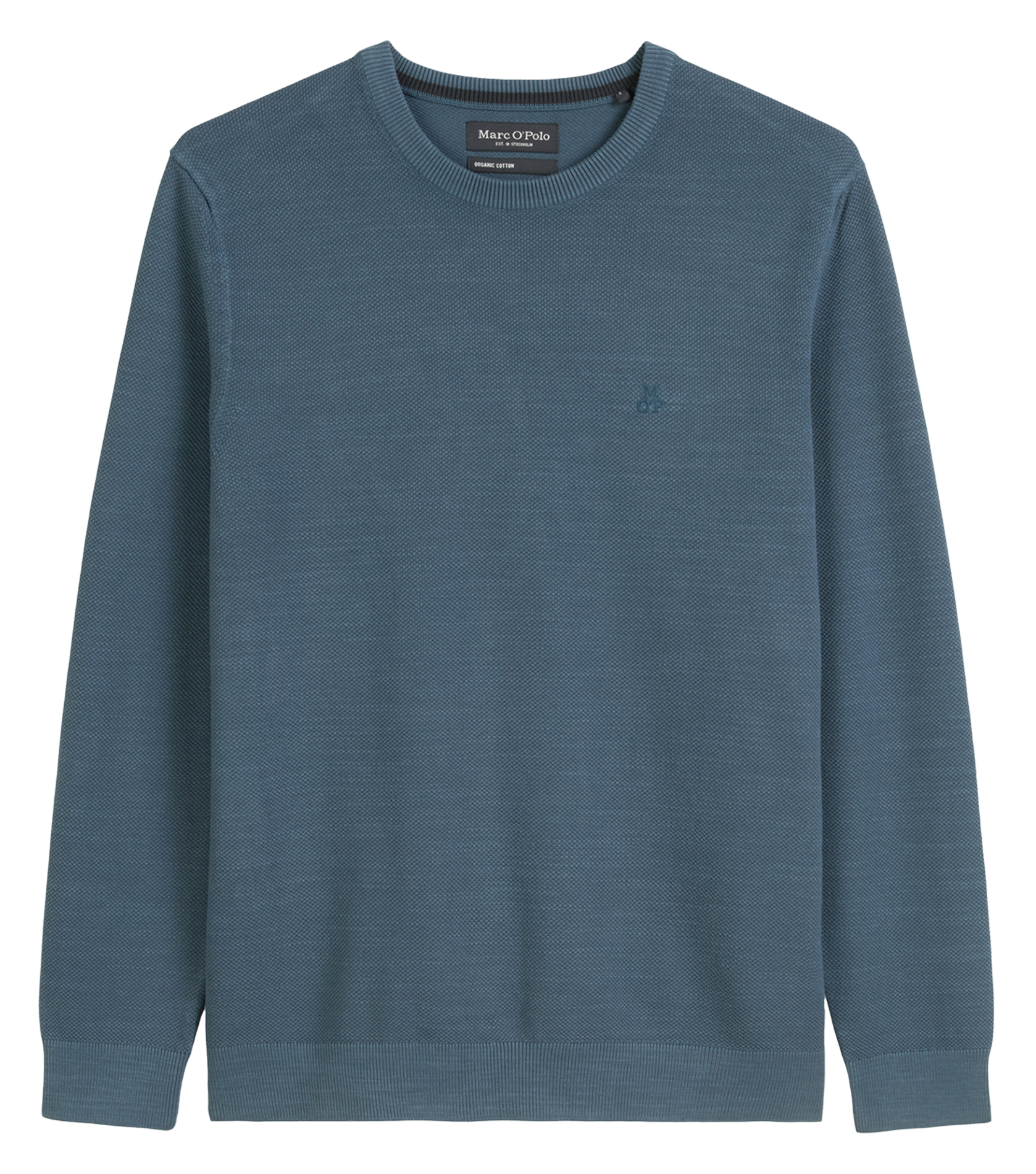 Pull droit en coton MARC O'POLO Bleu