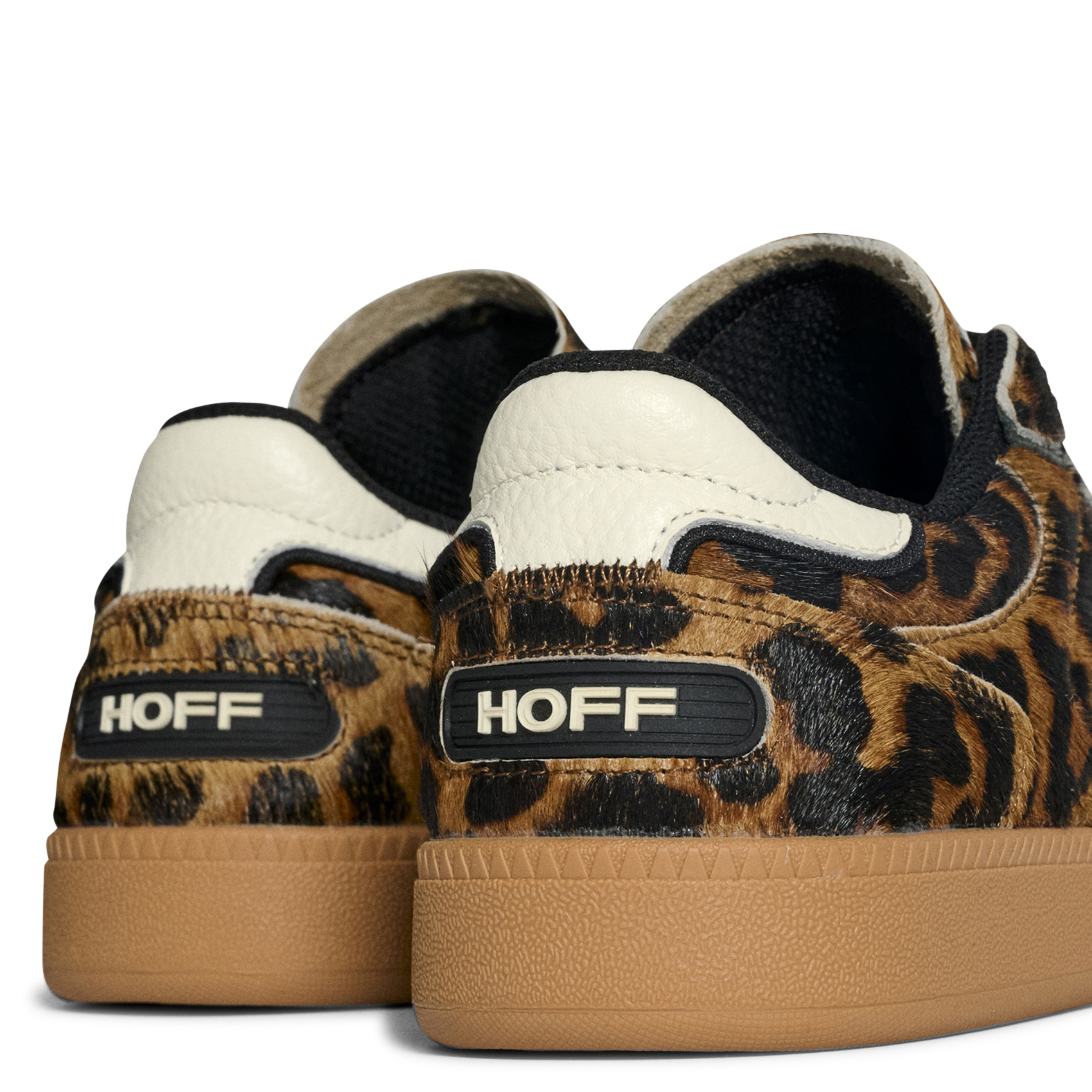 Low-top sneakers in mixed pony leather HOFF Brown