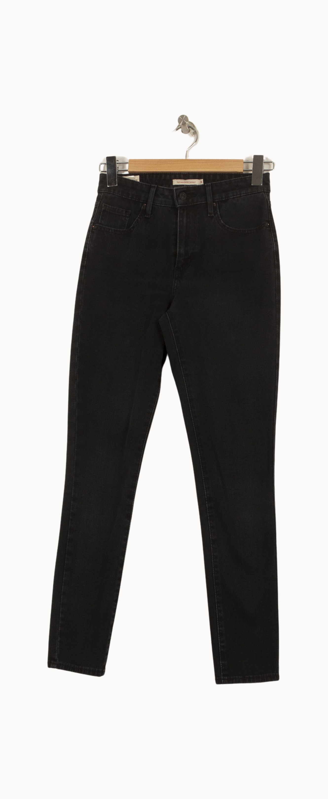 Cropped slim jeans with studs LEVI'S - Seconde main Black