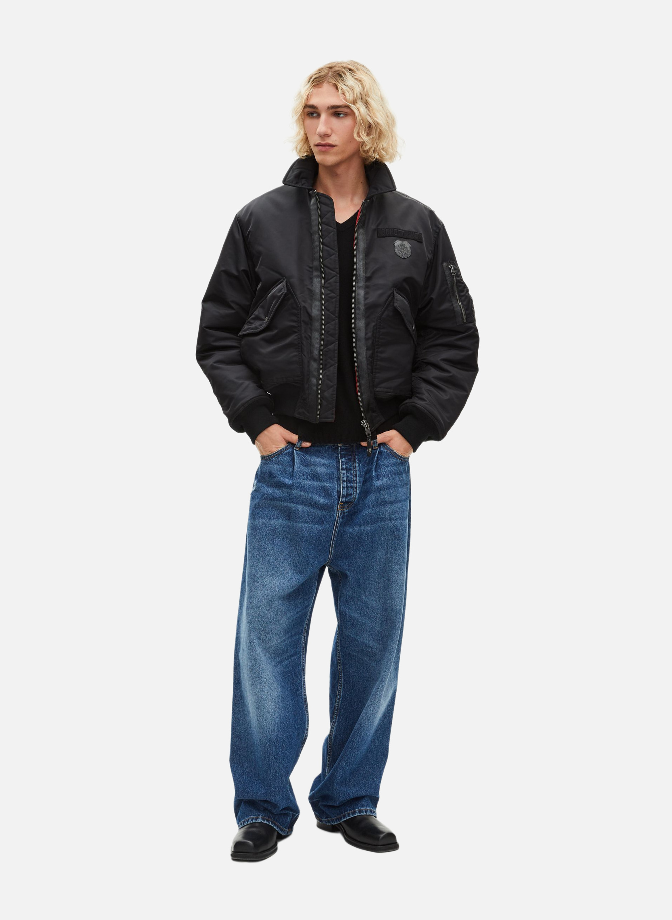 Aviator blouson jacket THE KOOPLES Black