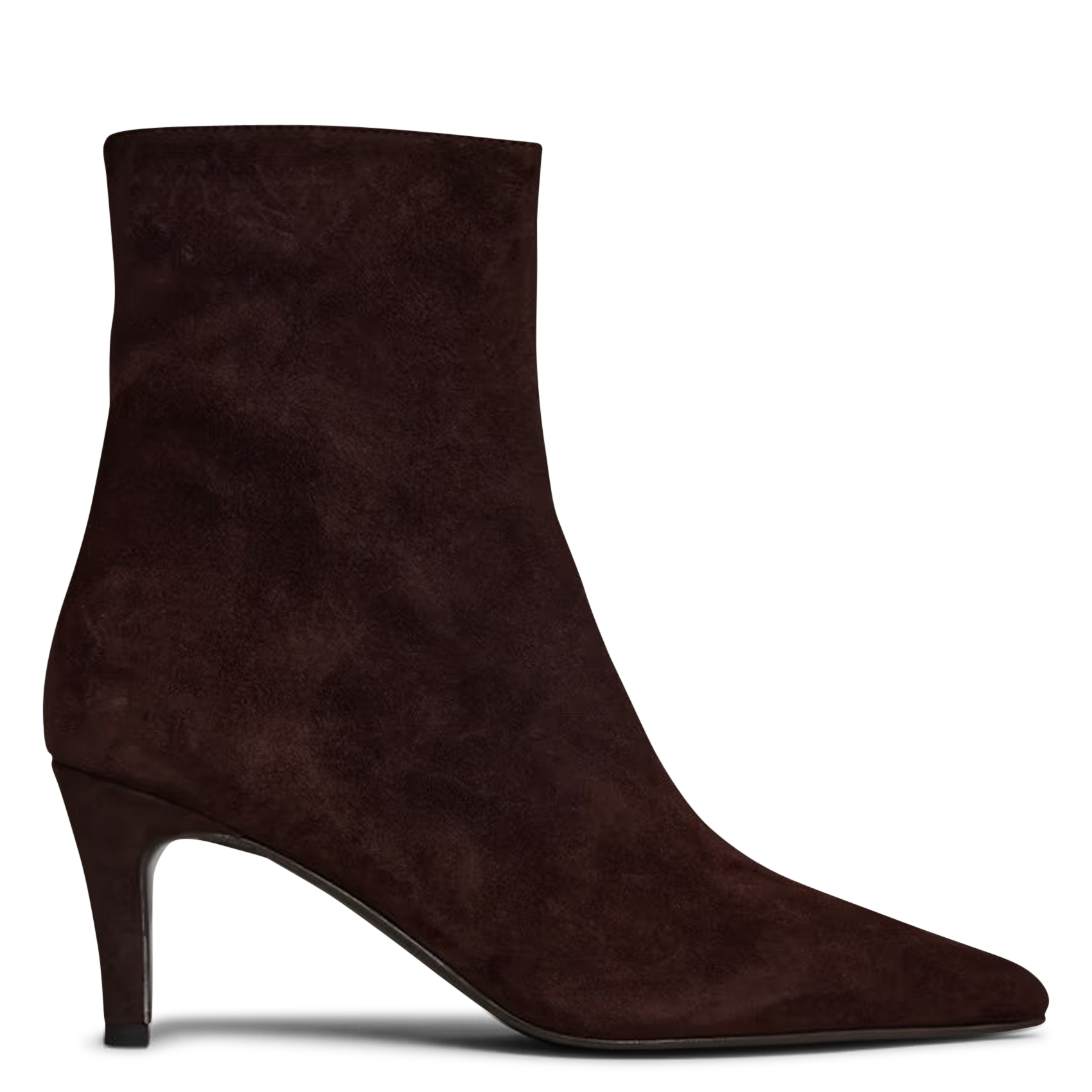 - 100% leather, - Round toes, - Inner zip fastening, - Heel height: 9 cm. JONAK Brown