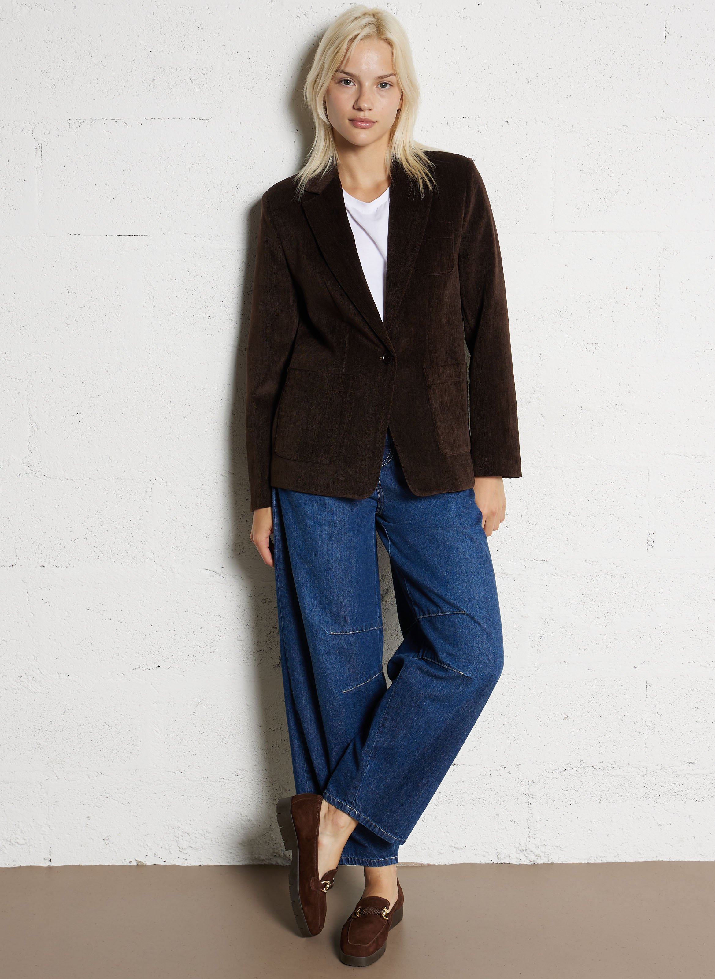 Leren loafers REQINS Bruin