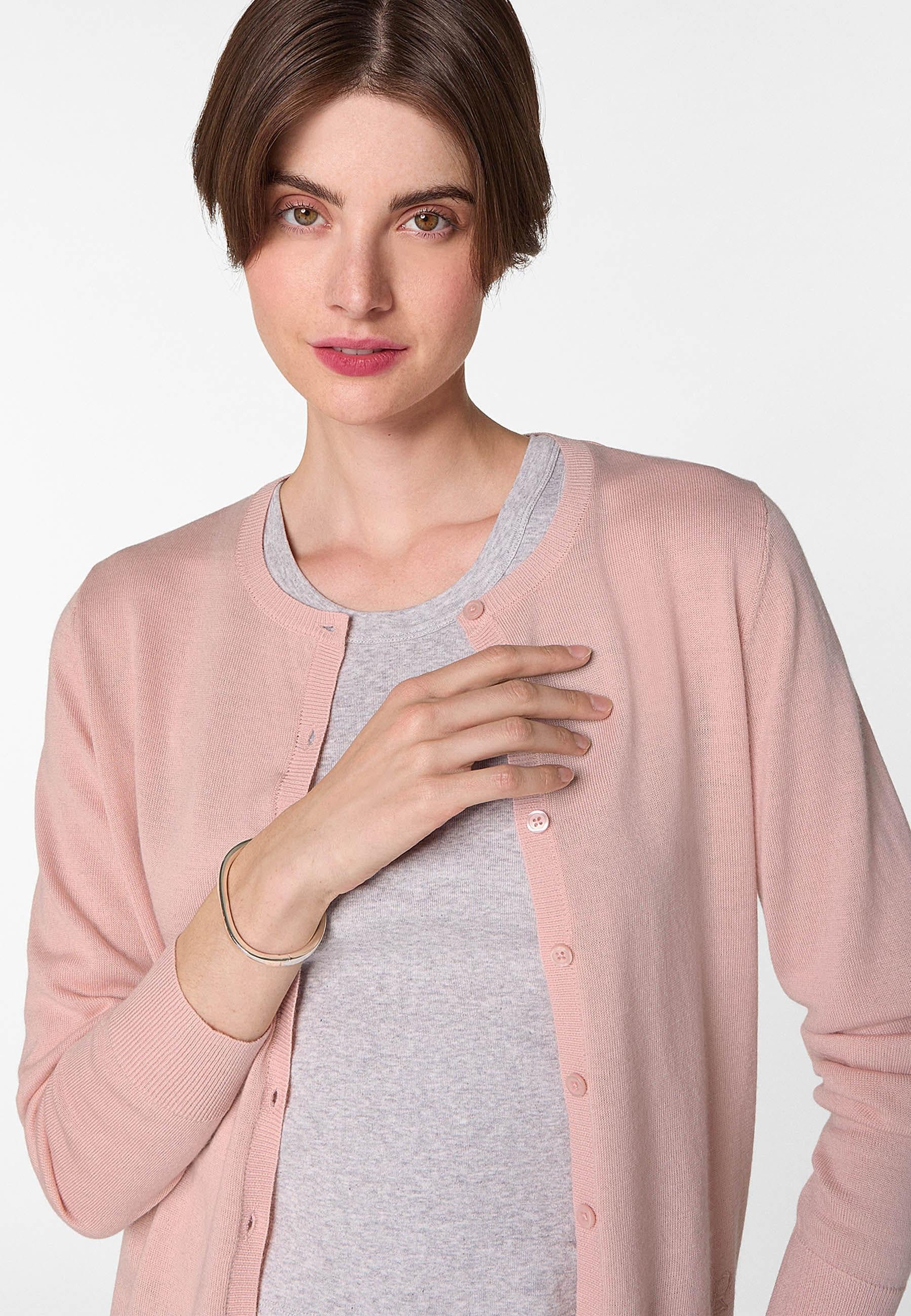Merino wool cardigan RODIER Pink
