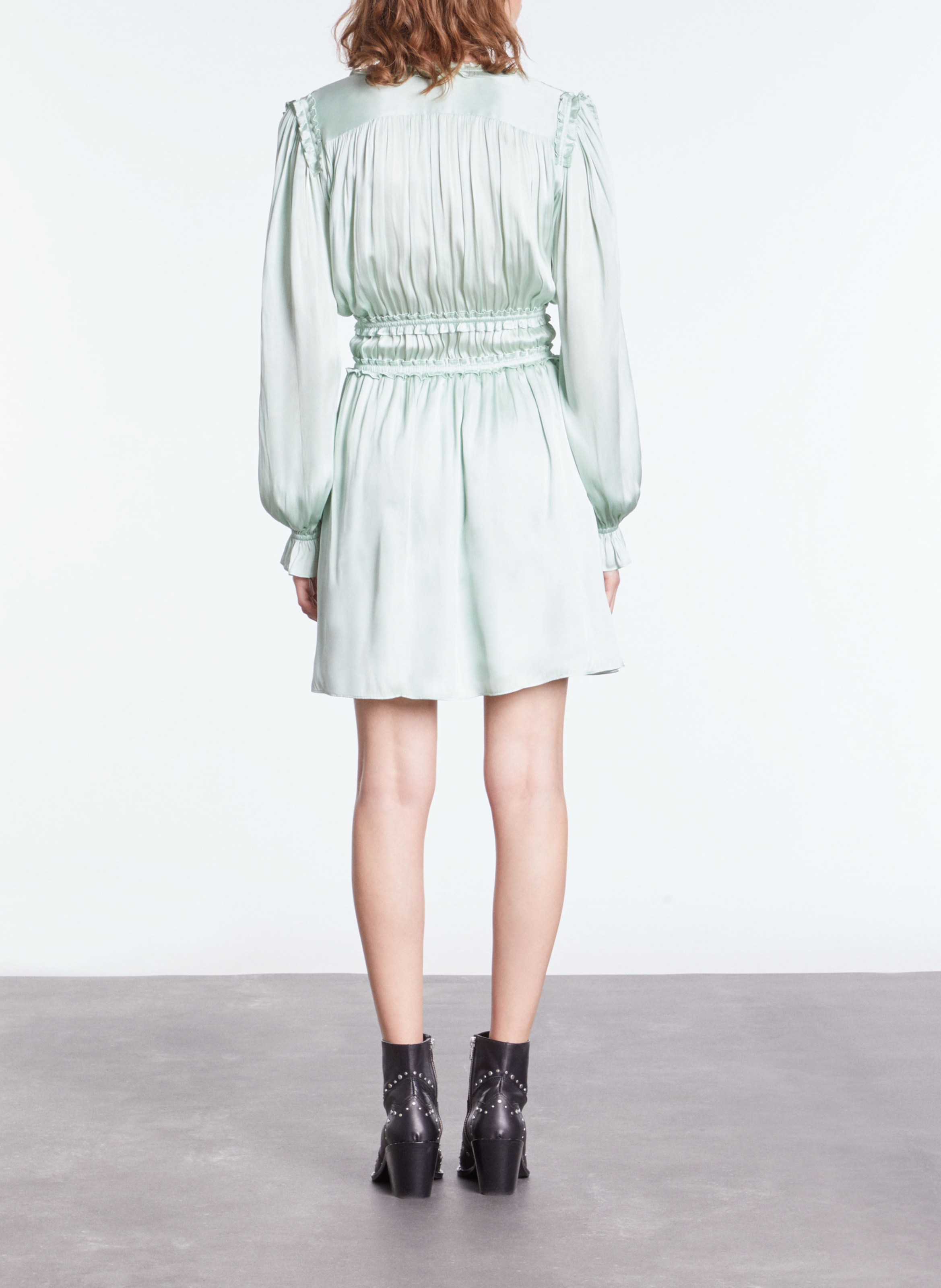 Robe courte col V  THE KOOPLES Bleu