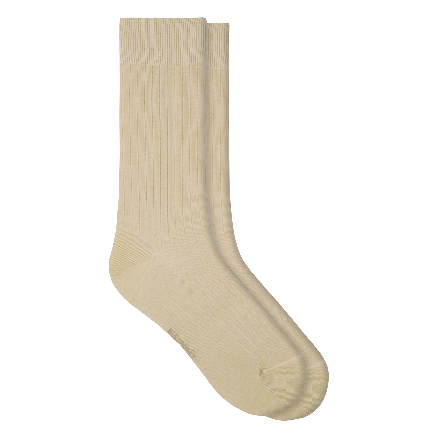 Lange, gerippte Socken aus Schottengarn BLEUFORET Beige