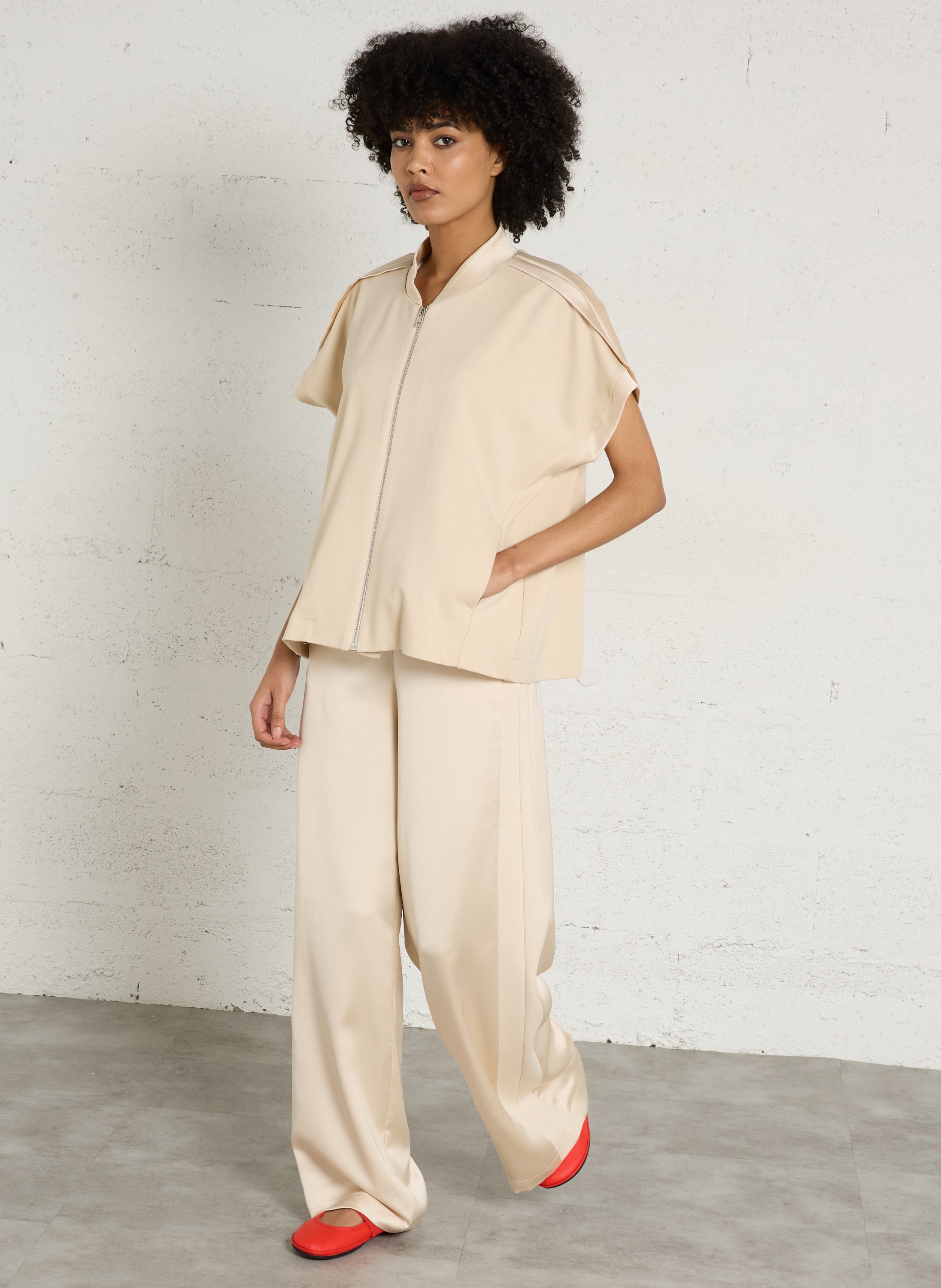 Pantalon large IMPERIAL Beige