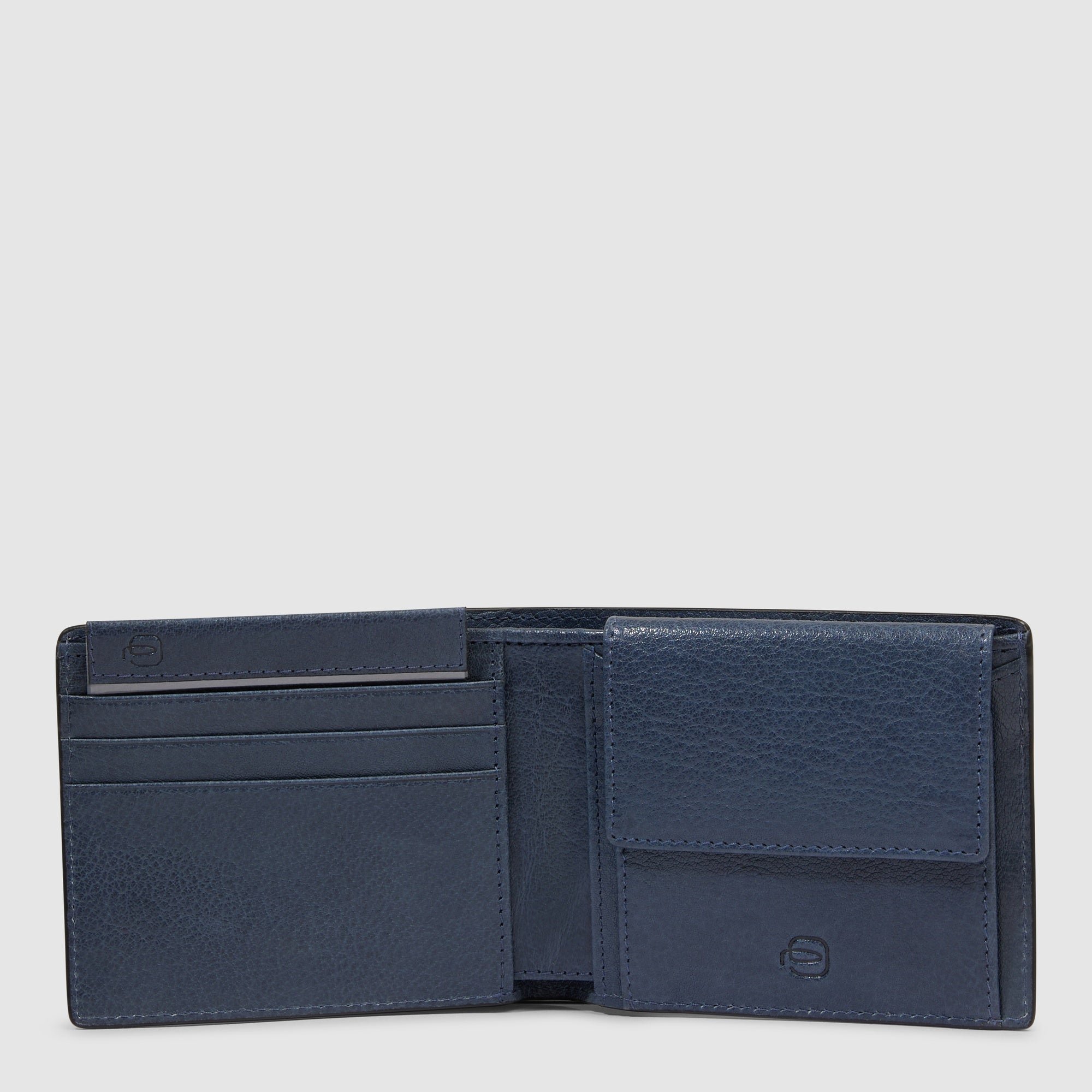 Babylon leather wallet PIQUADRO Grey