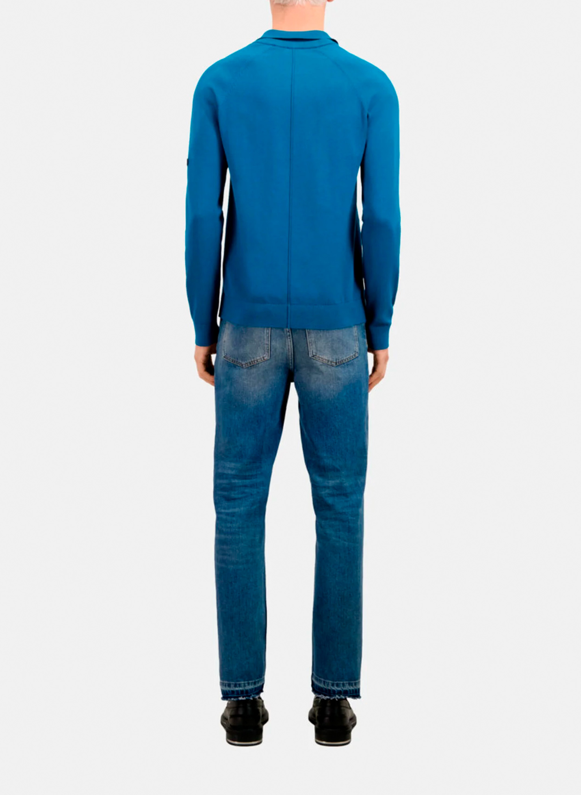 Long-sleeved regular-fit polo shirt THE KOOPLES Blue
