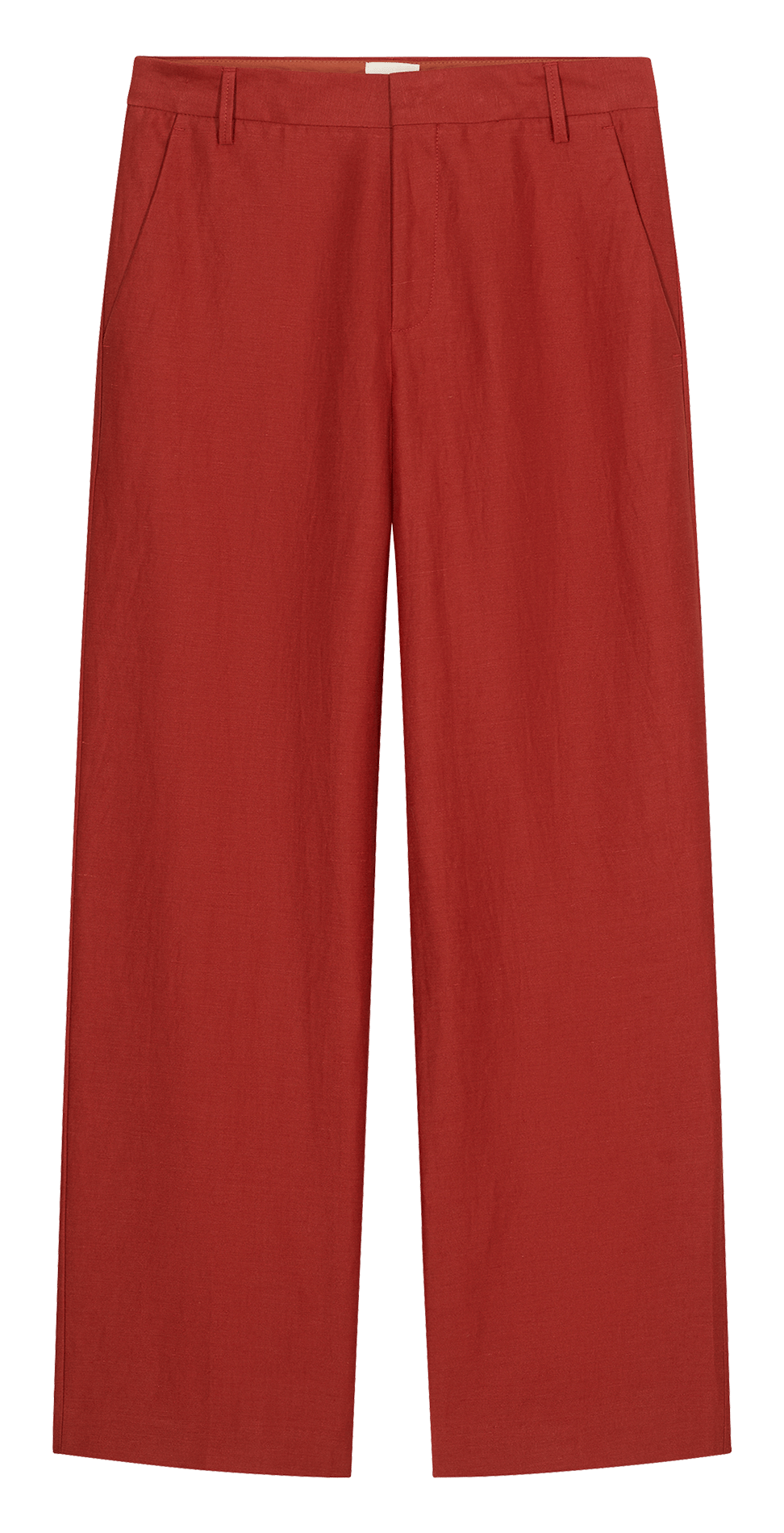 Pantalon large en lin mélangé CLOSED Rouge