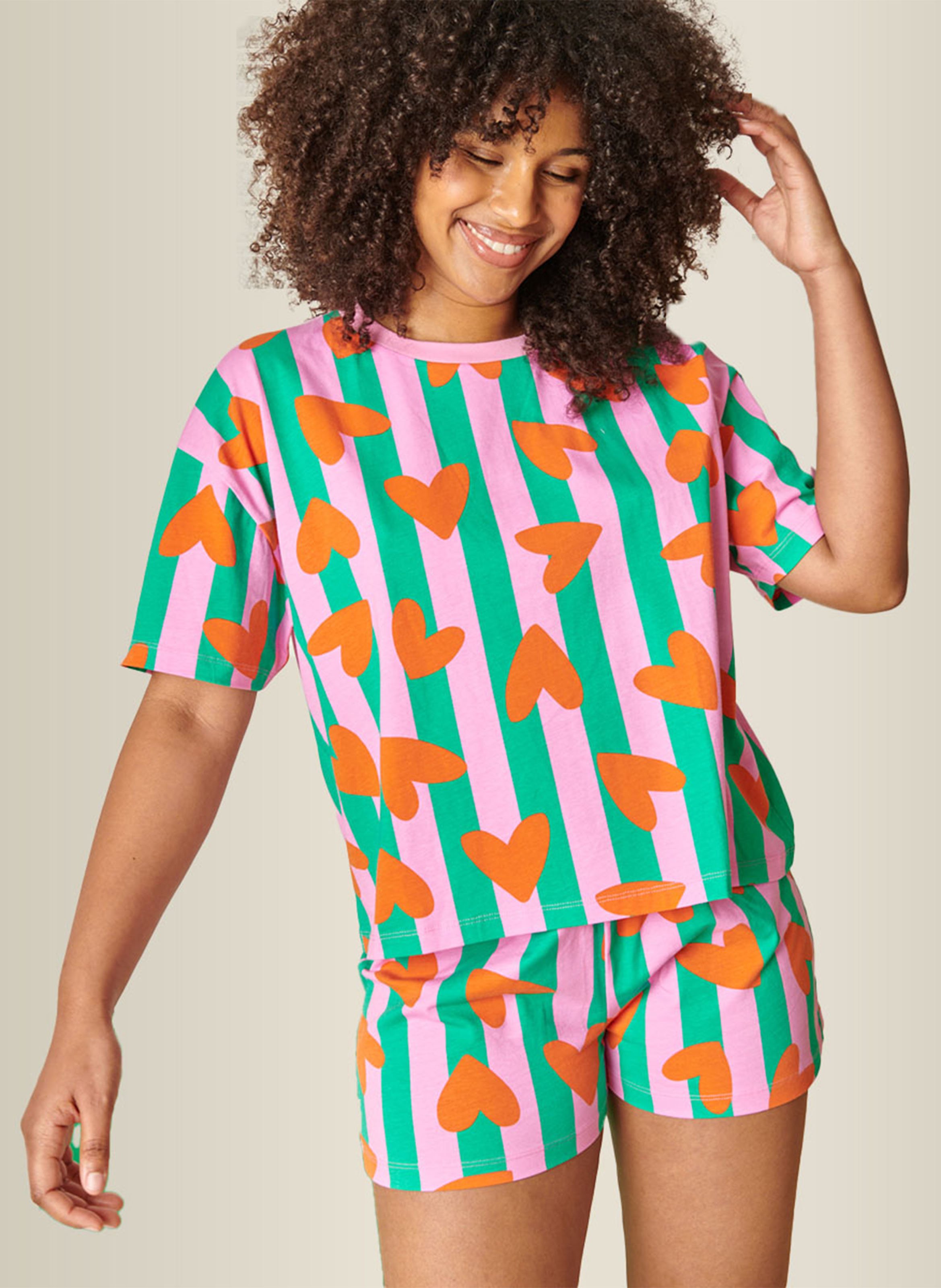 Ensemble de pyjama en coton bio mélangé imprimé WE ARE JOLIES Vert