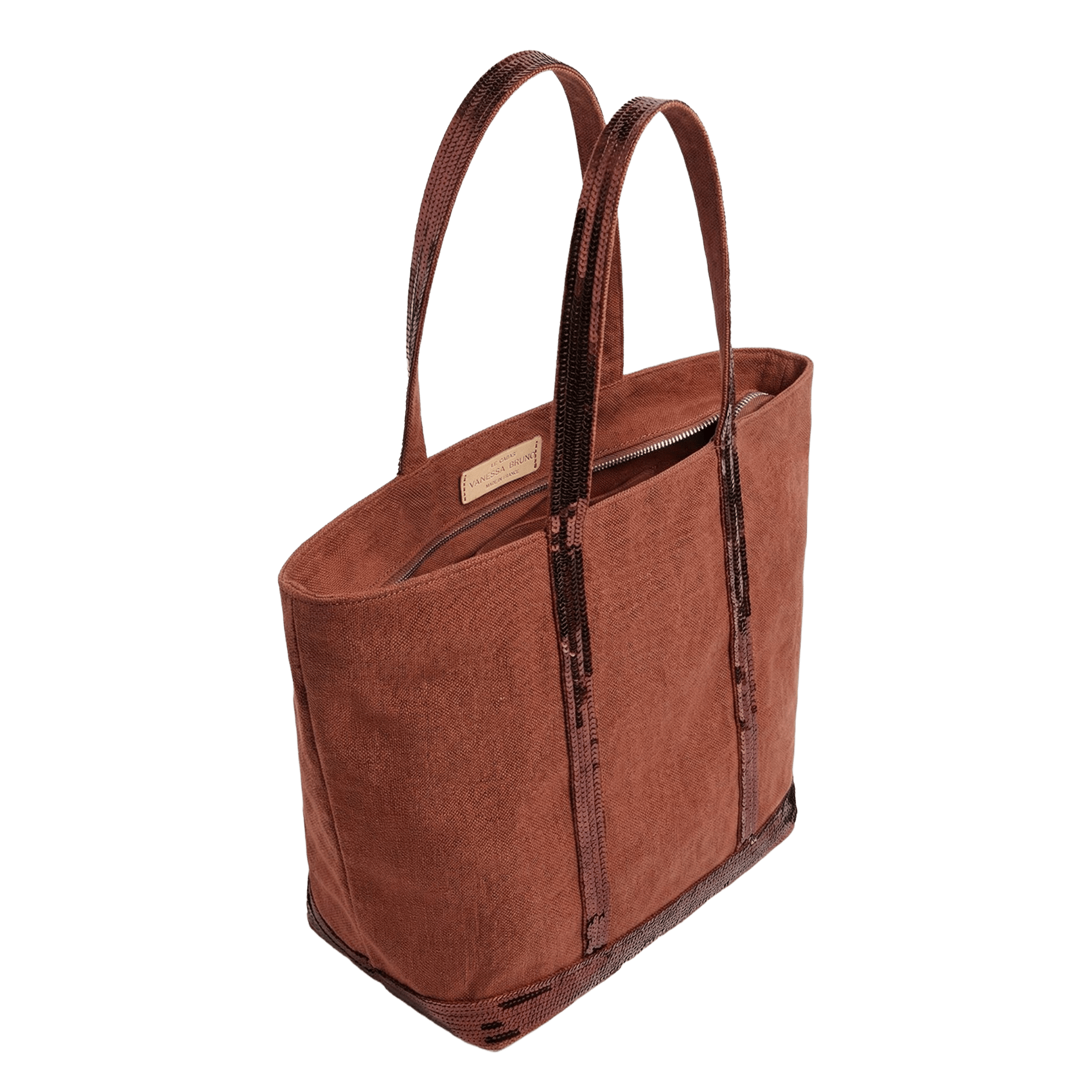 Bolso shopper de lino VANESSA BRUNO Naranja