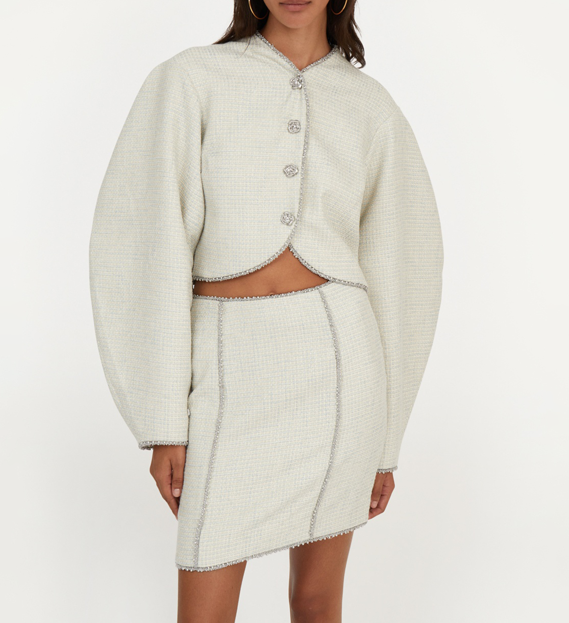 Dastel - Kurzer Tweedrock ROTATE Schwarz