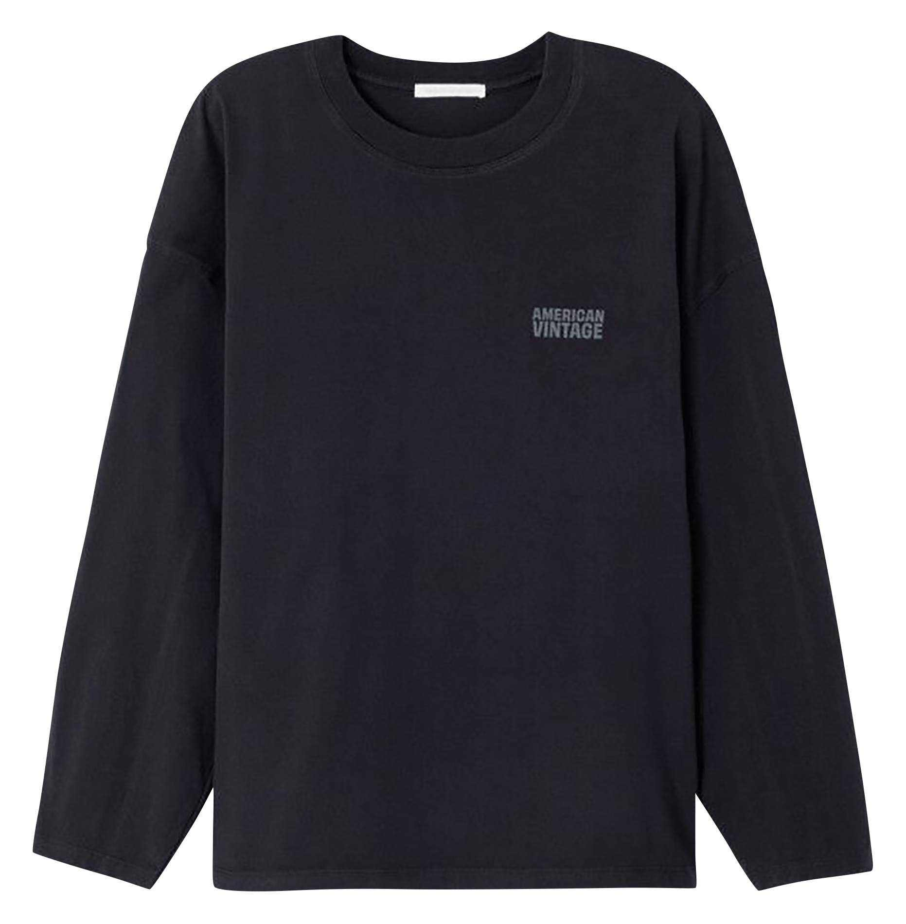 Tee-shirt oversize col rond en coton AMERICAN VINTAGE