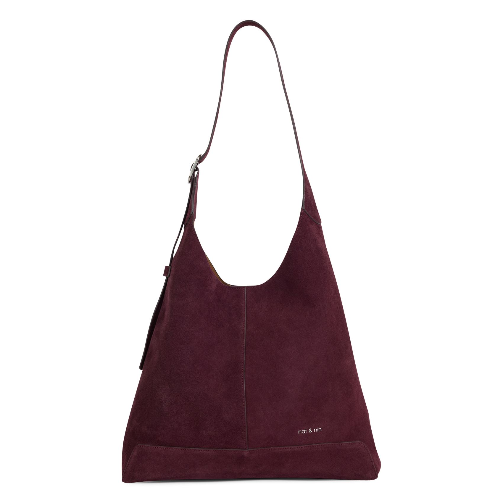 Sac hobo en cuir velours NAT & NIN Violet