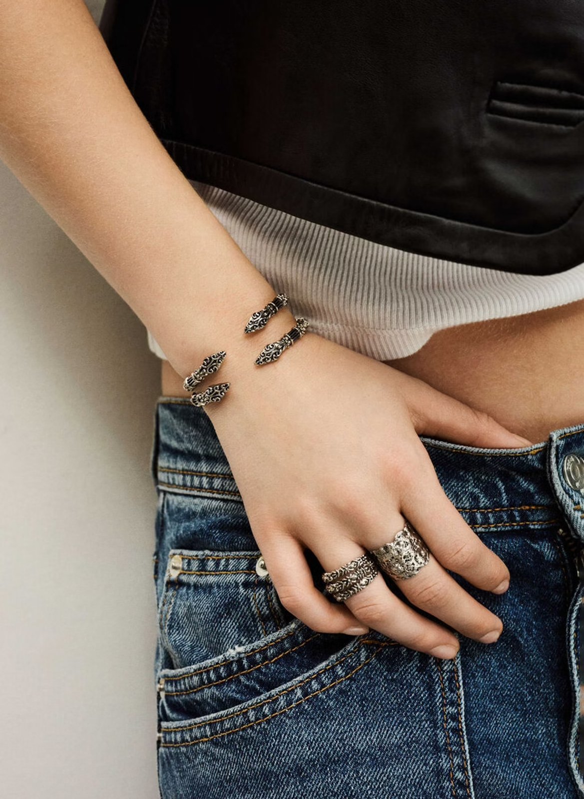 Bracelet jonc BA&SH Argent