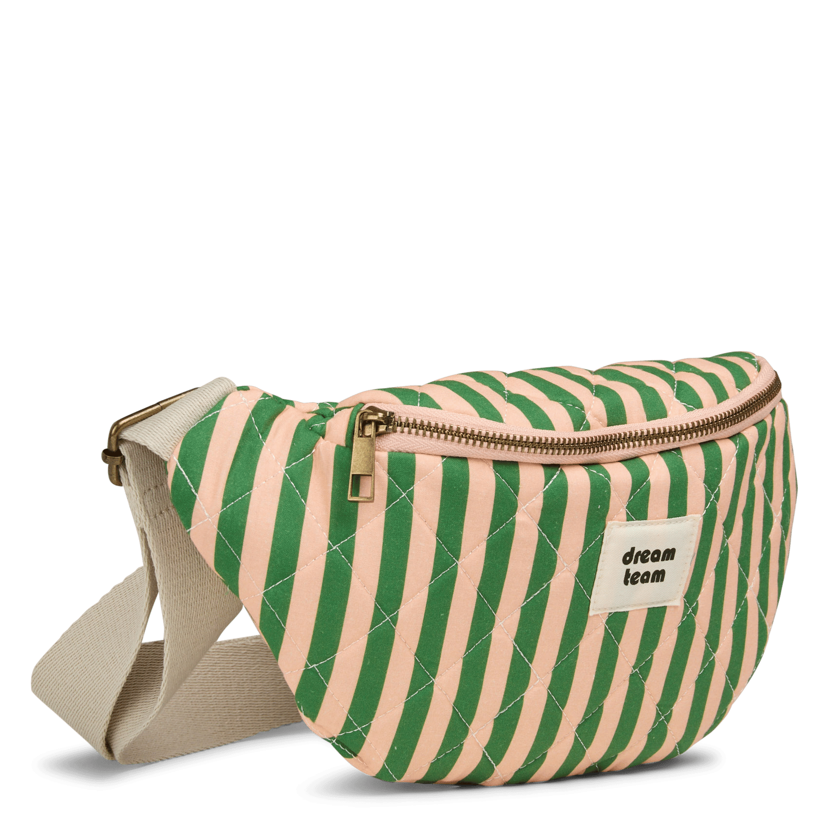 Striped Cotton Fanny Pack PIECES Orange