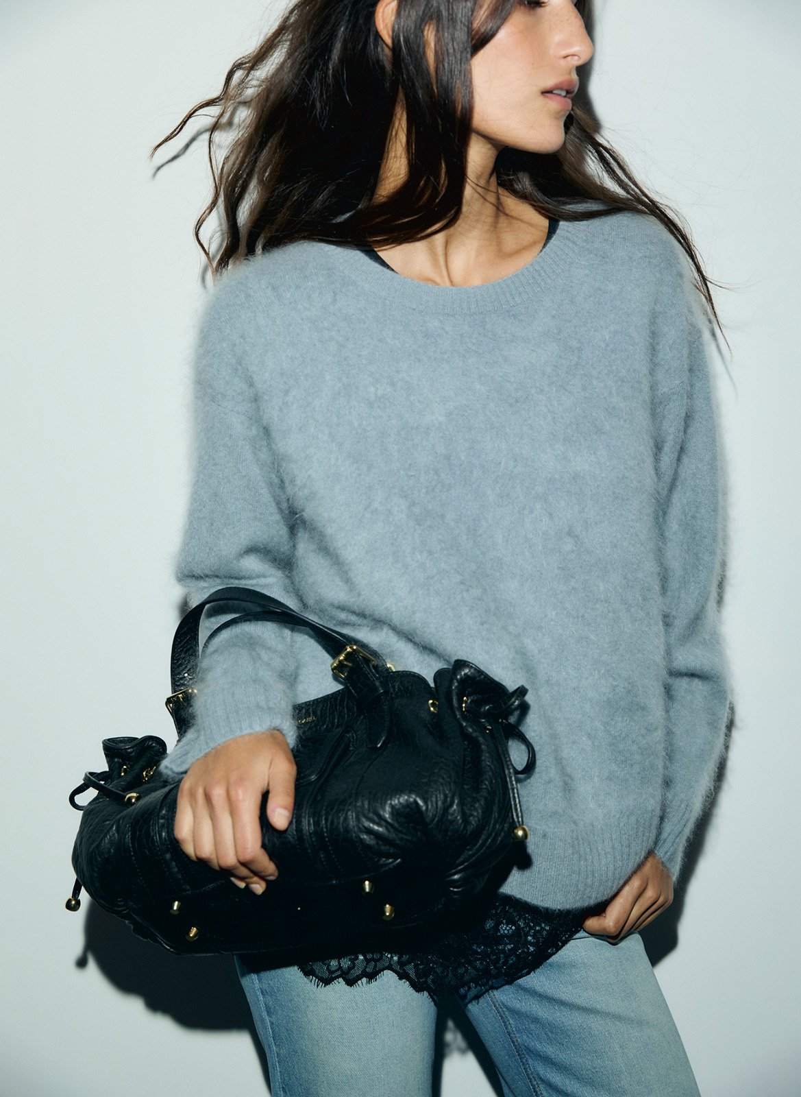 Brushed cashmere sweater GERARD DAREL Blue